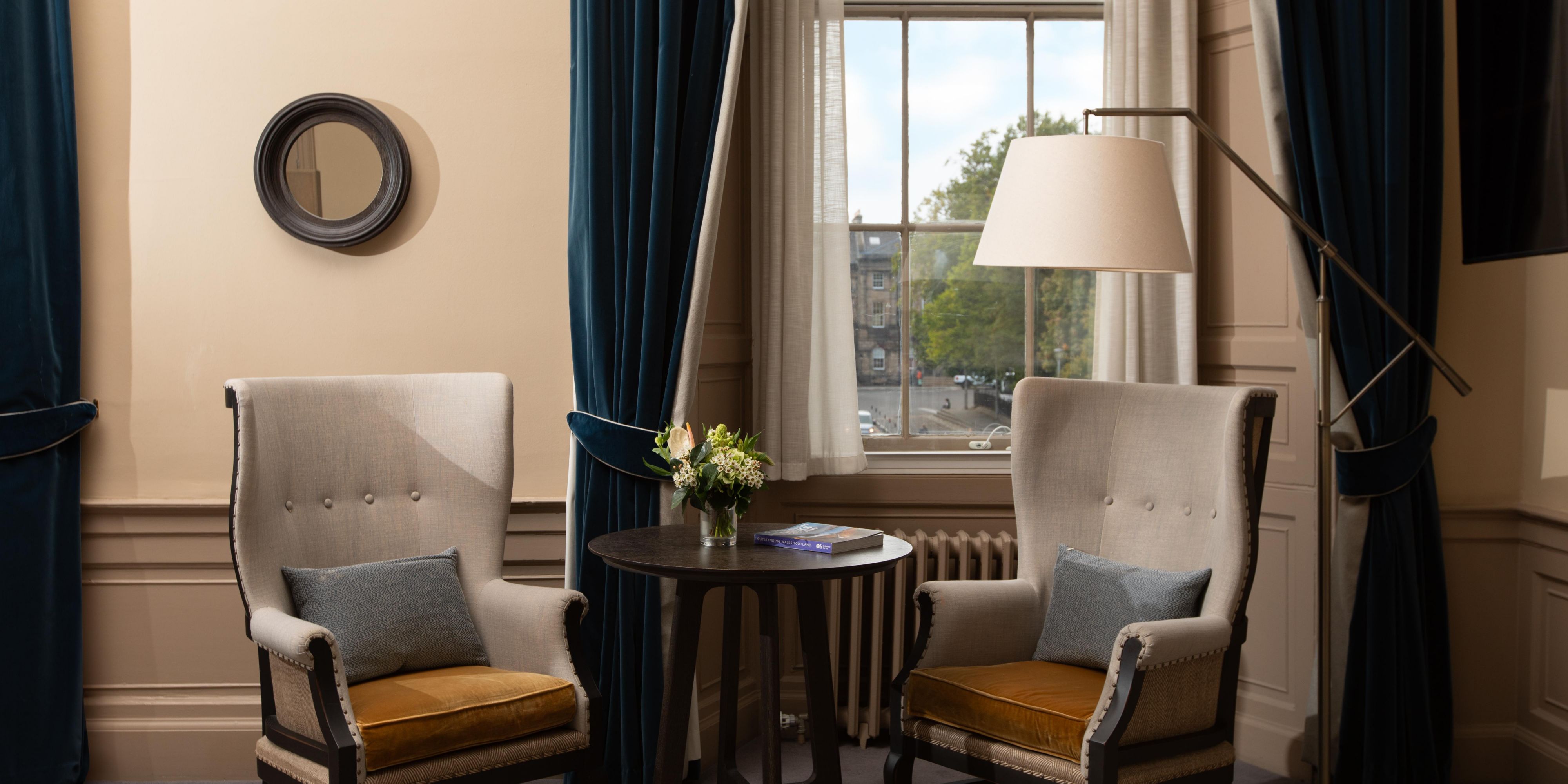 Morning light and timeless views over Charlotte Square.