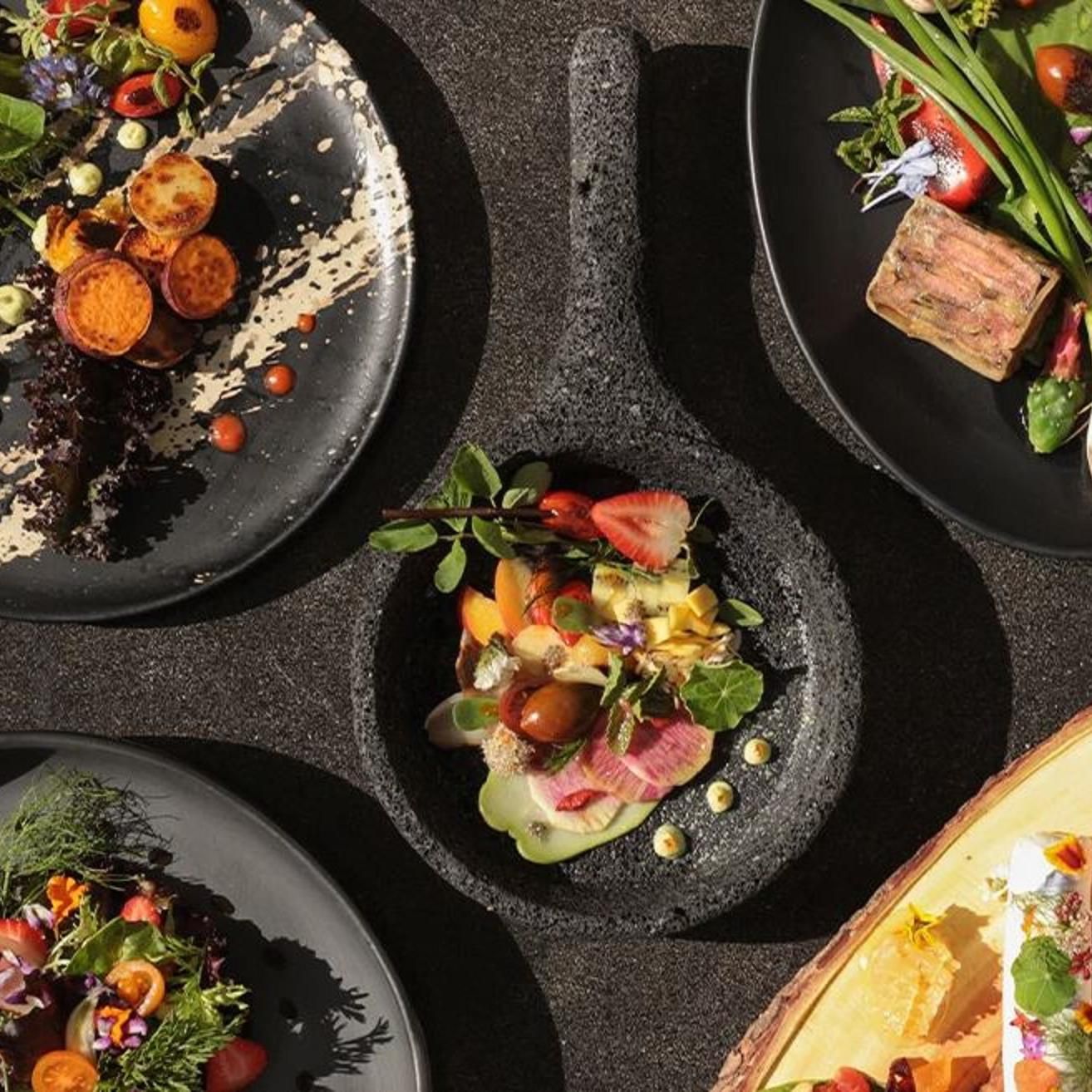 Dishes at Botanica Restaurant.