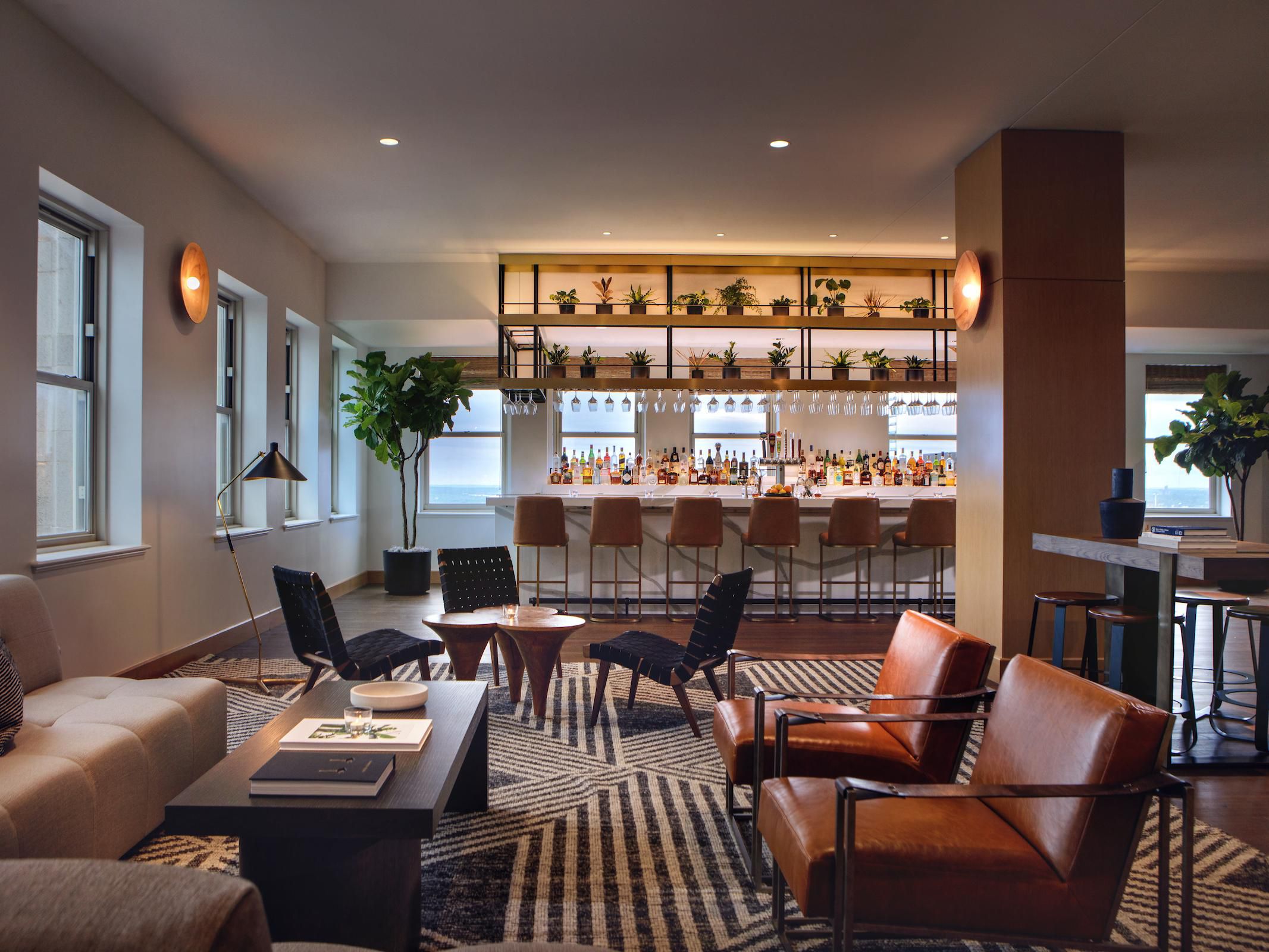 Grab a cocktail and enjoy views of downtown Fort Worth and Dallas