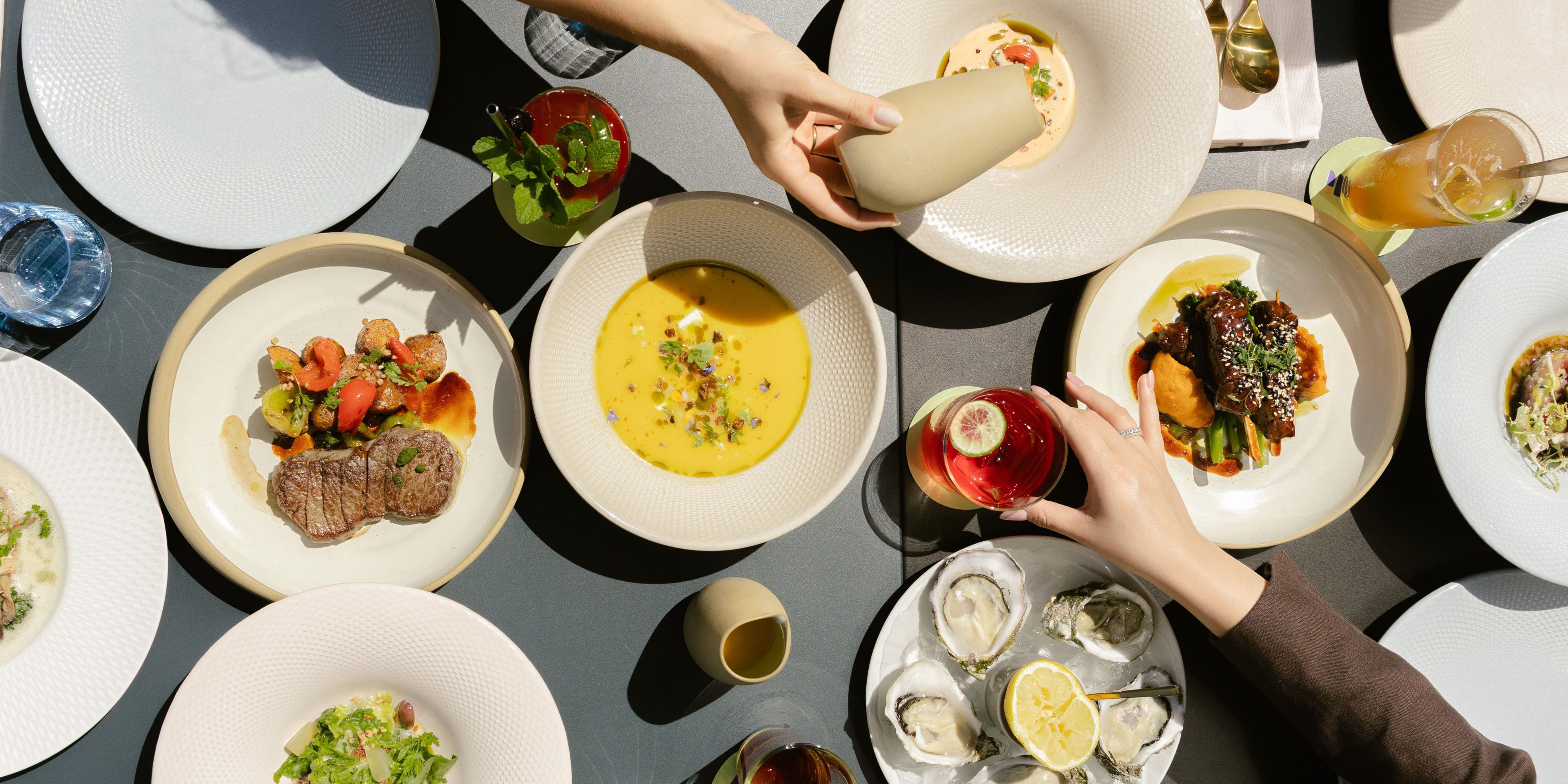 Group dining at Kimpton Main Frankfurt