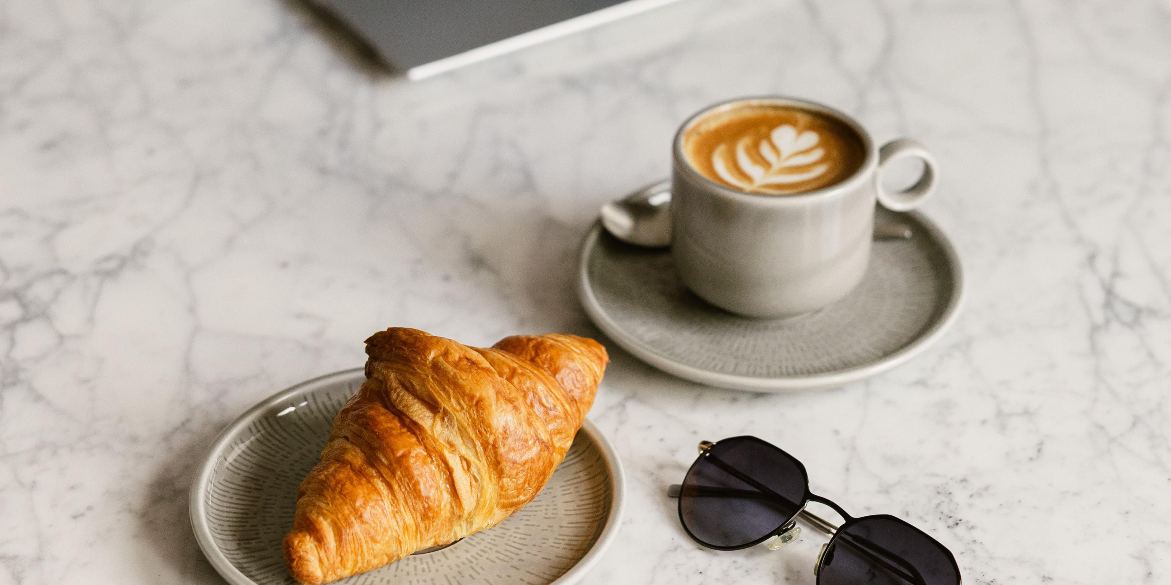 Coffee and pastry at May, breakfast in Frankfurt
