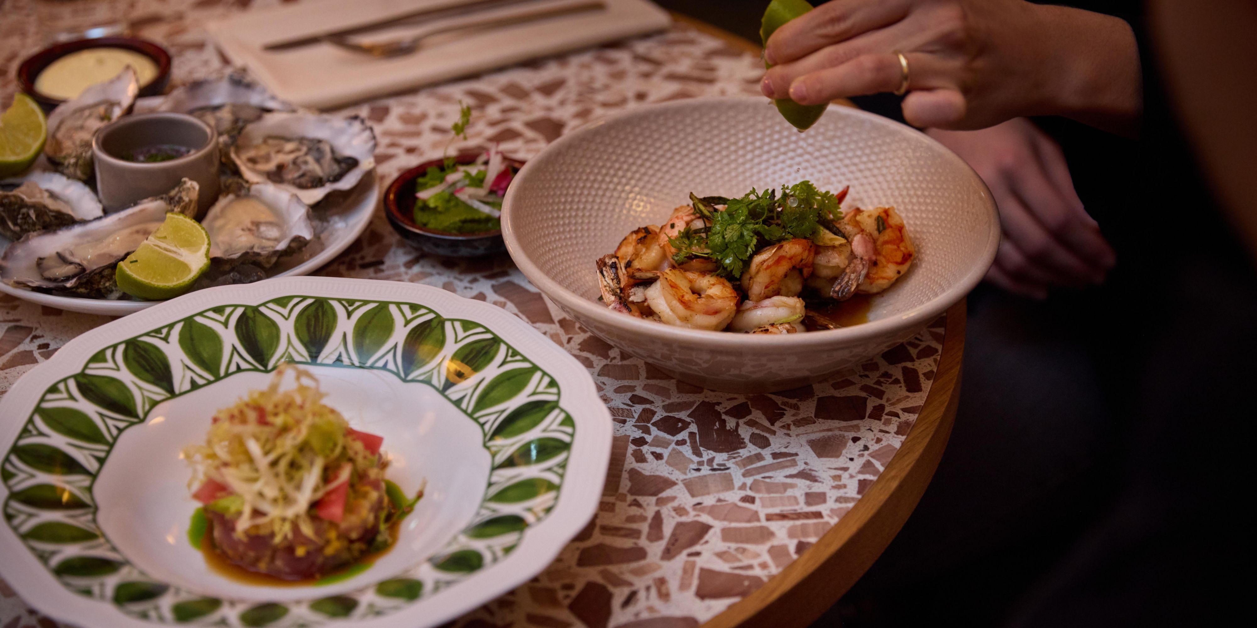 french dish with prawns