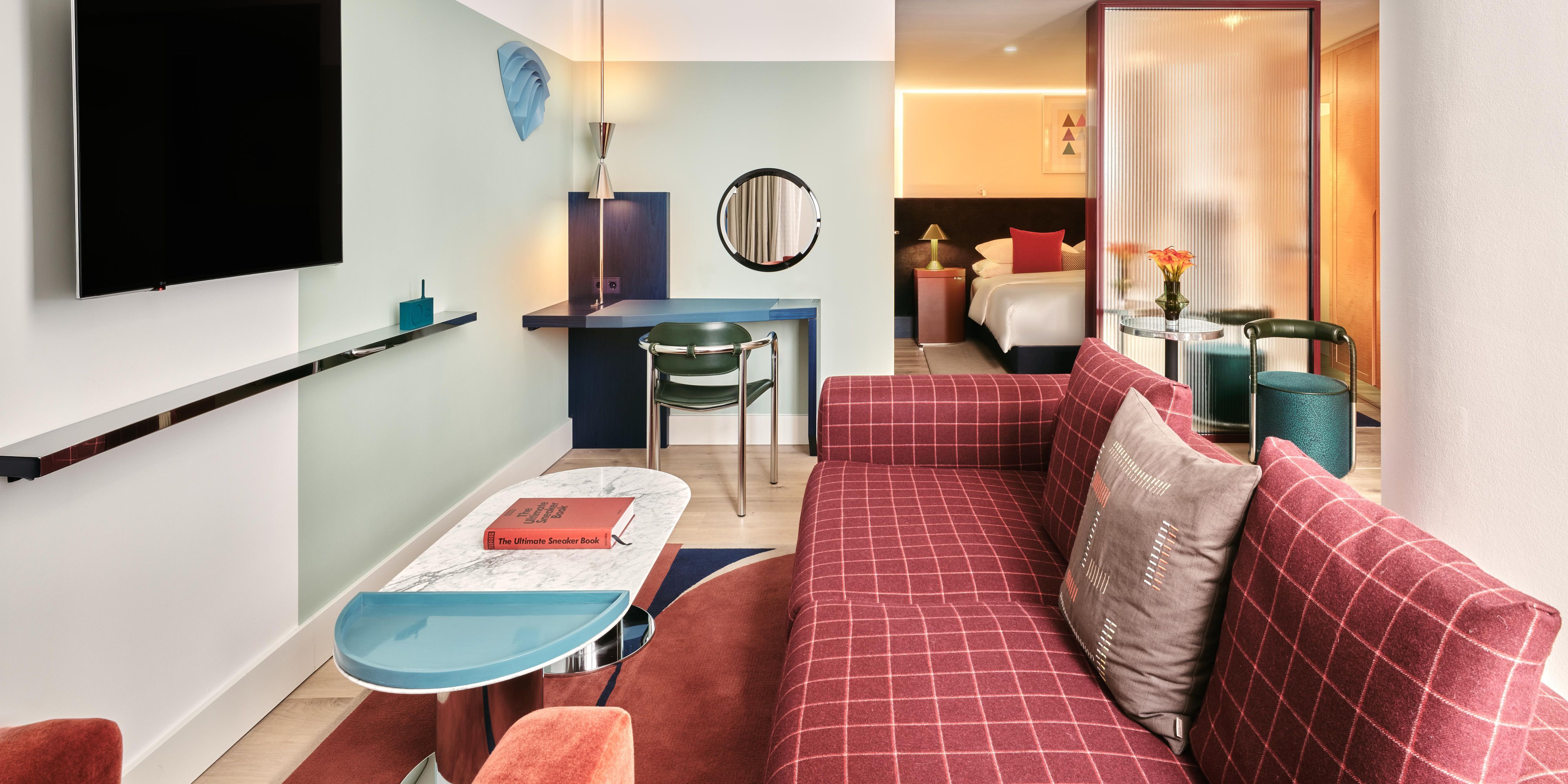 Your retreat after a day of exploring the urban jungle.