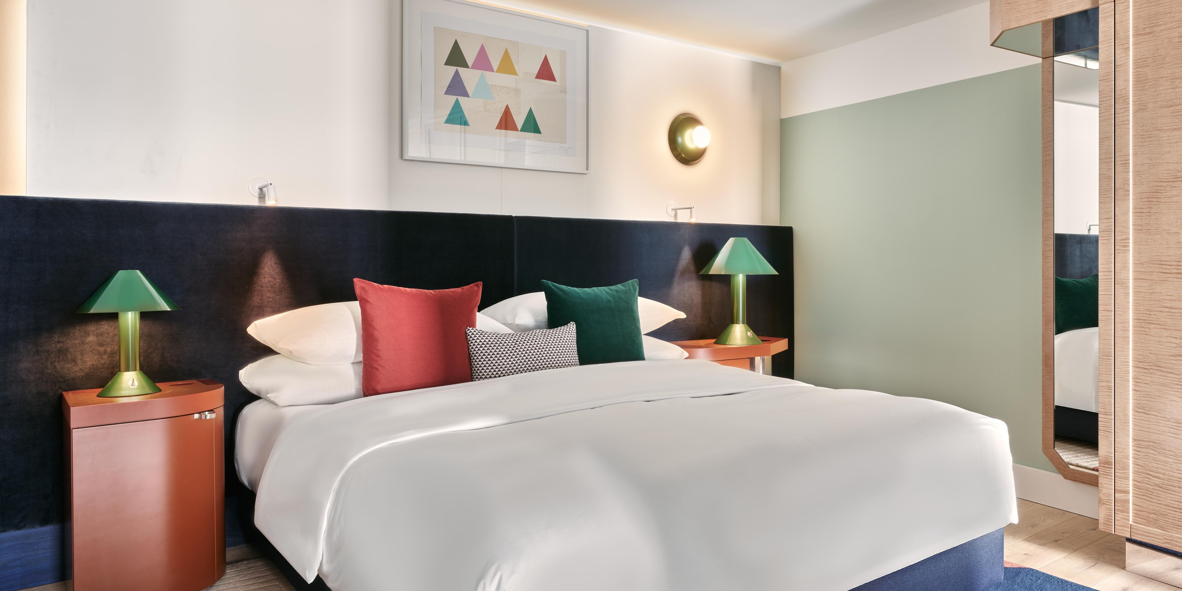Your retreat after a day of exploring the urban jungle.