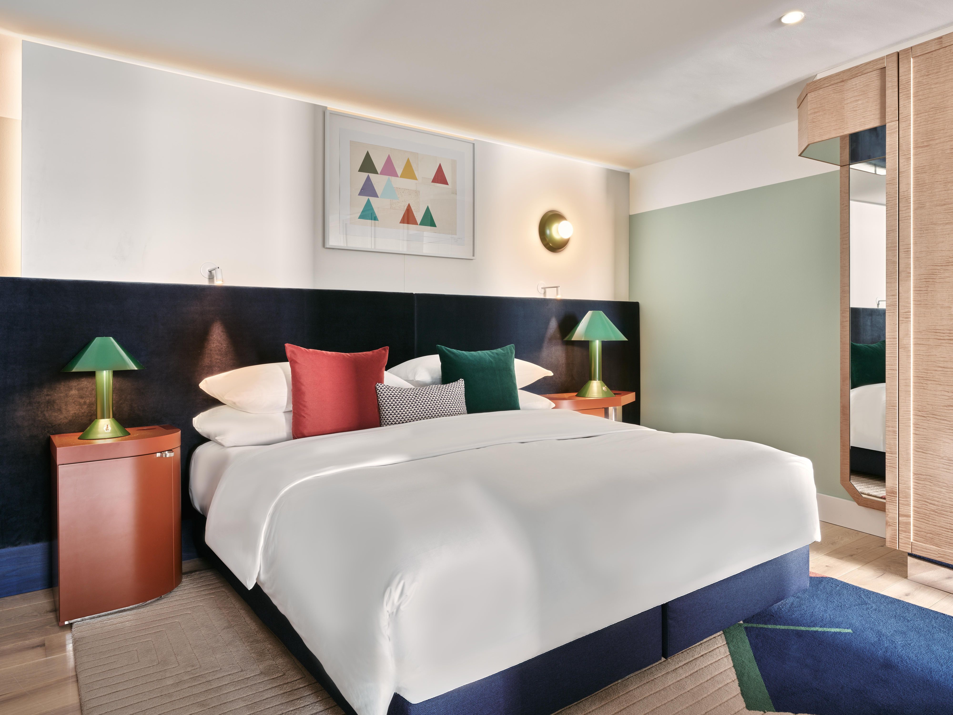 Your retreat after a day of exploring the urban jungle.