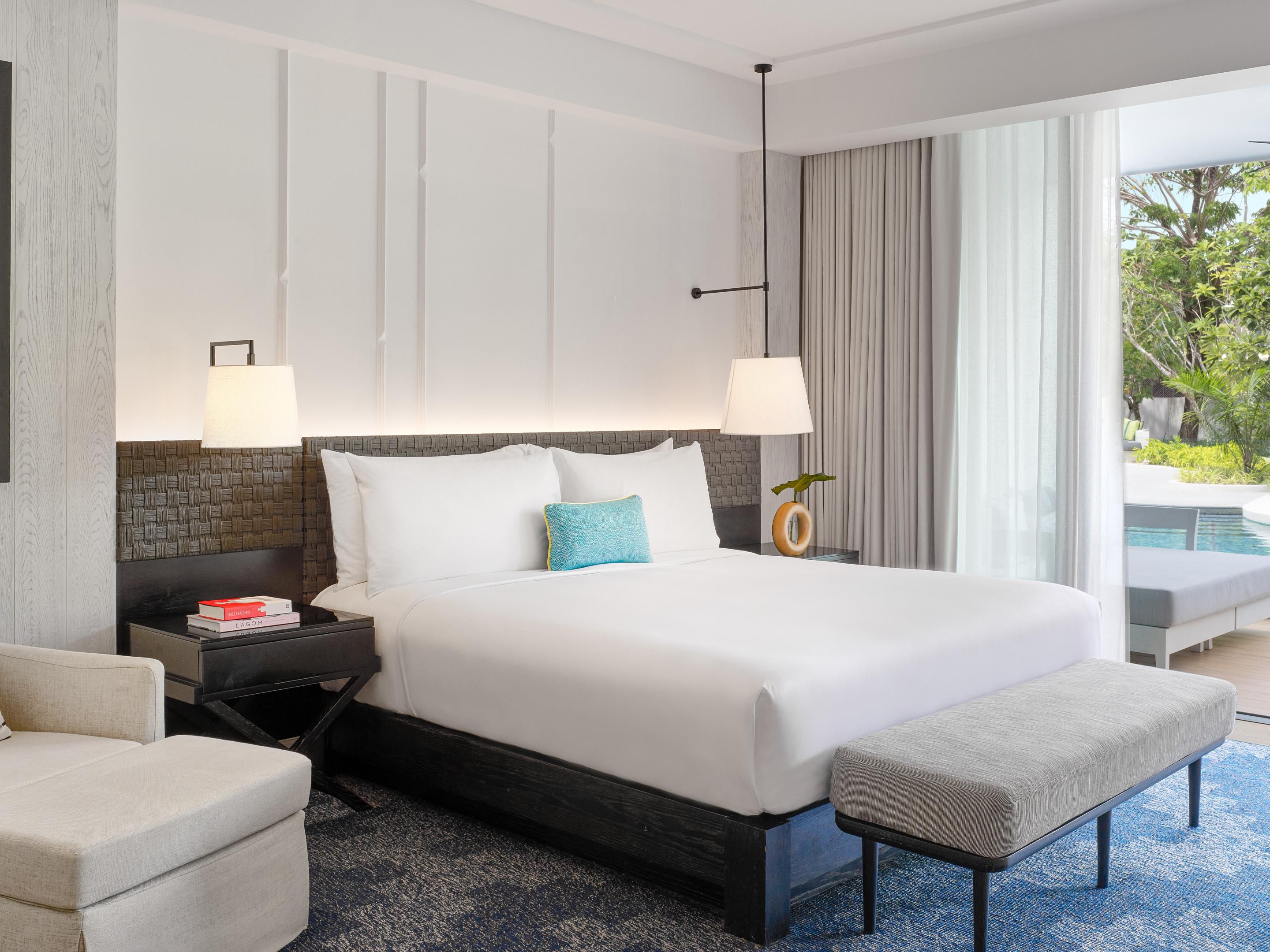 Essential King Bedroom with Pool Access and Resort View