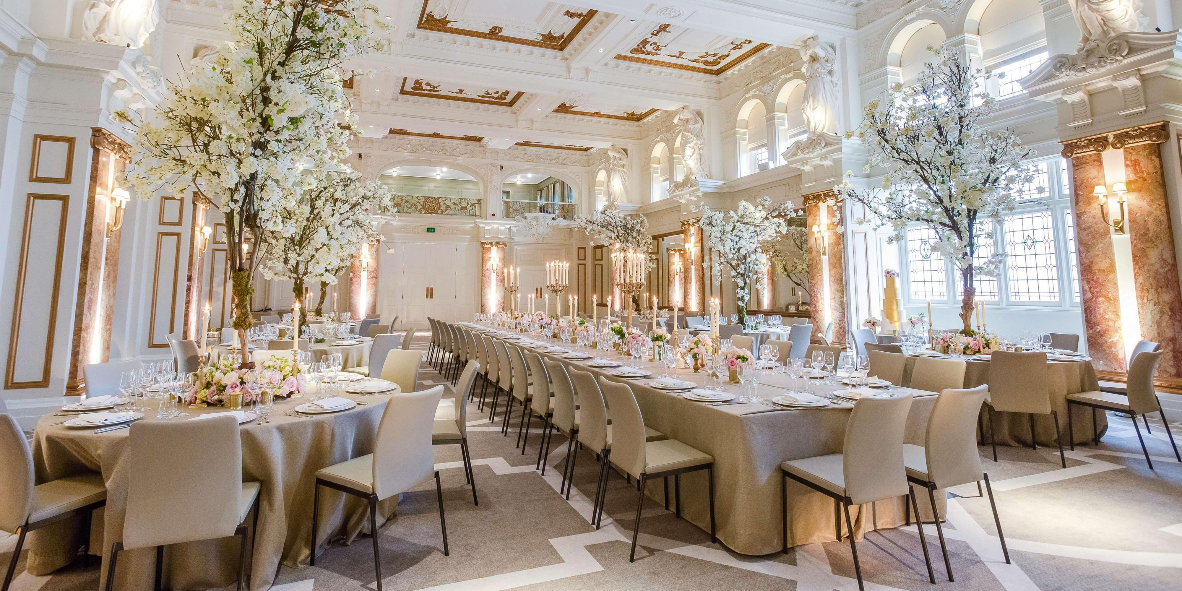 Classic or contemporary, large or small, Kimpton Fitzroy London's enchanting ballroom and beautifully restored event spaces will help you say "I Do" in style. Architecturally striking with ornate coffered ceilings, Pyrenean marble staircase, and stunning Victorian facade, this is the destination to bring your perfect day to life.