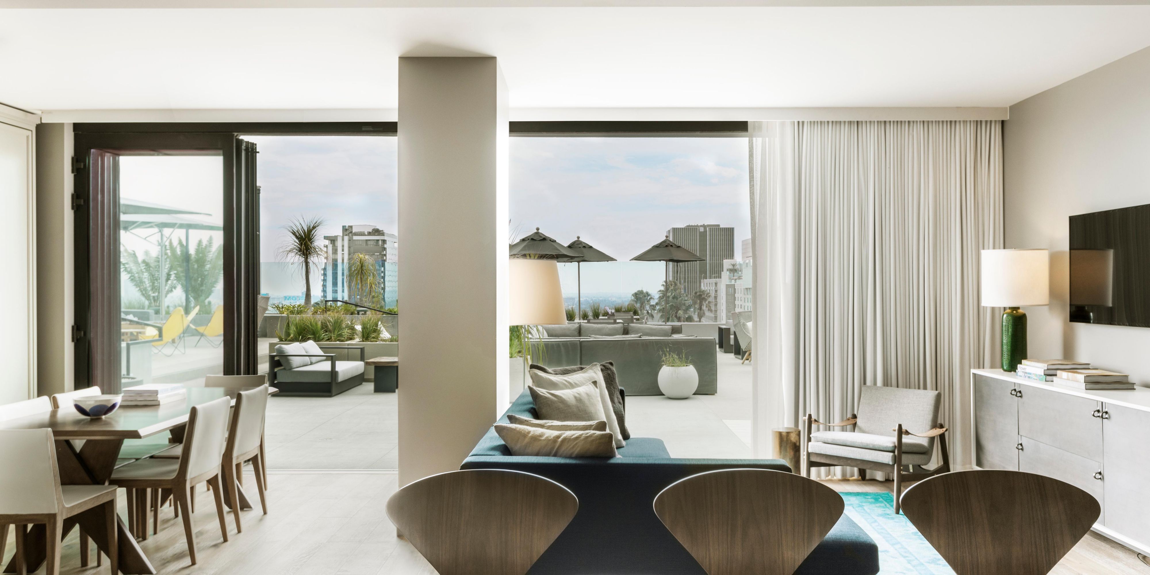 Private suite on 5th floor opening out to the pool deck