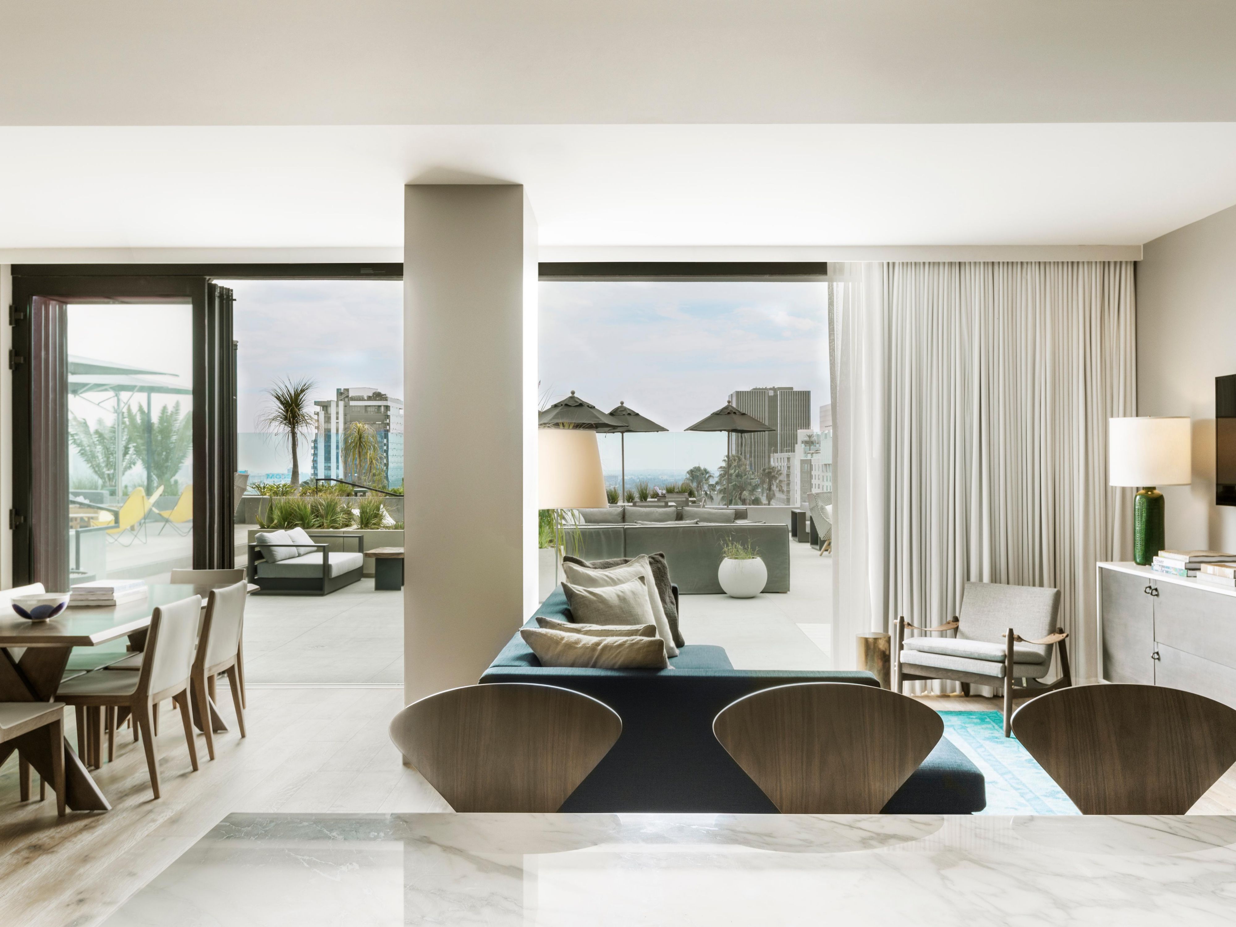 Private suite on 5th floor opening out to the pool deck