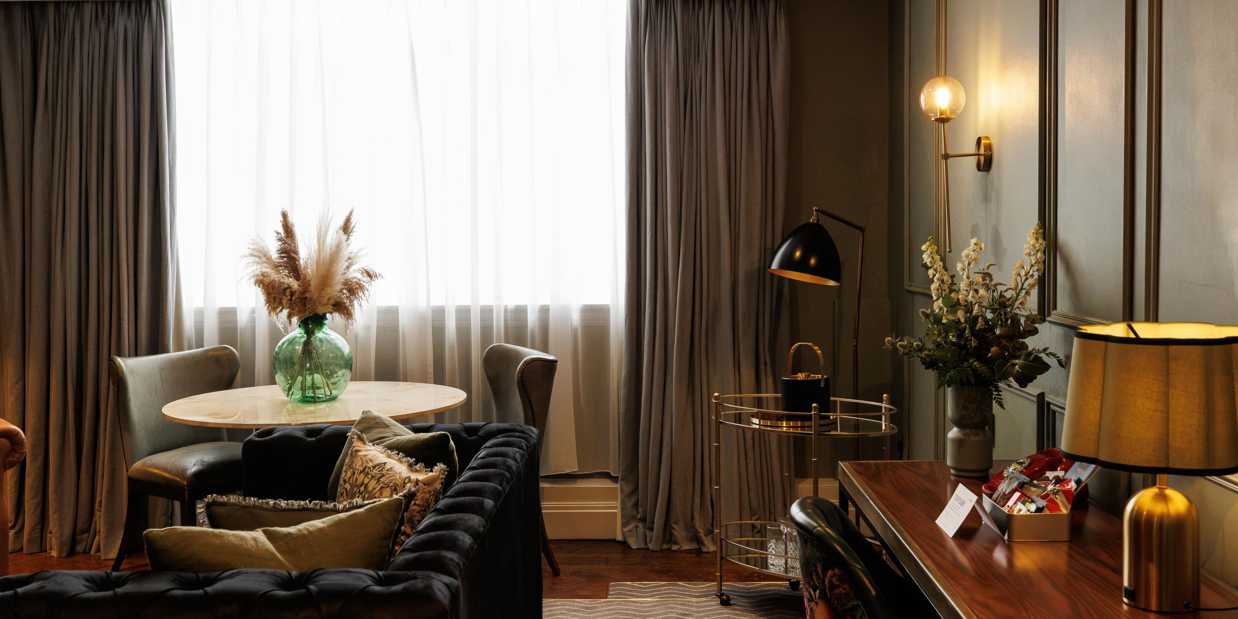 Duplex King Suite Lounge and Dining Room