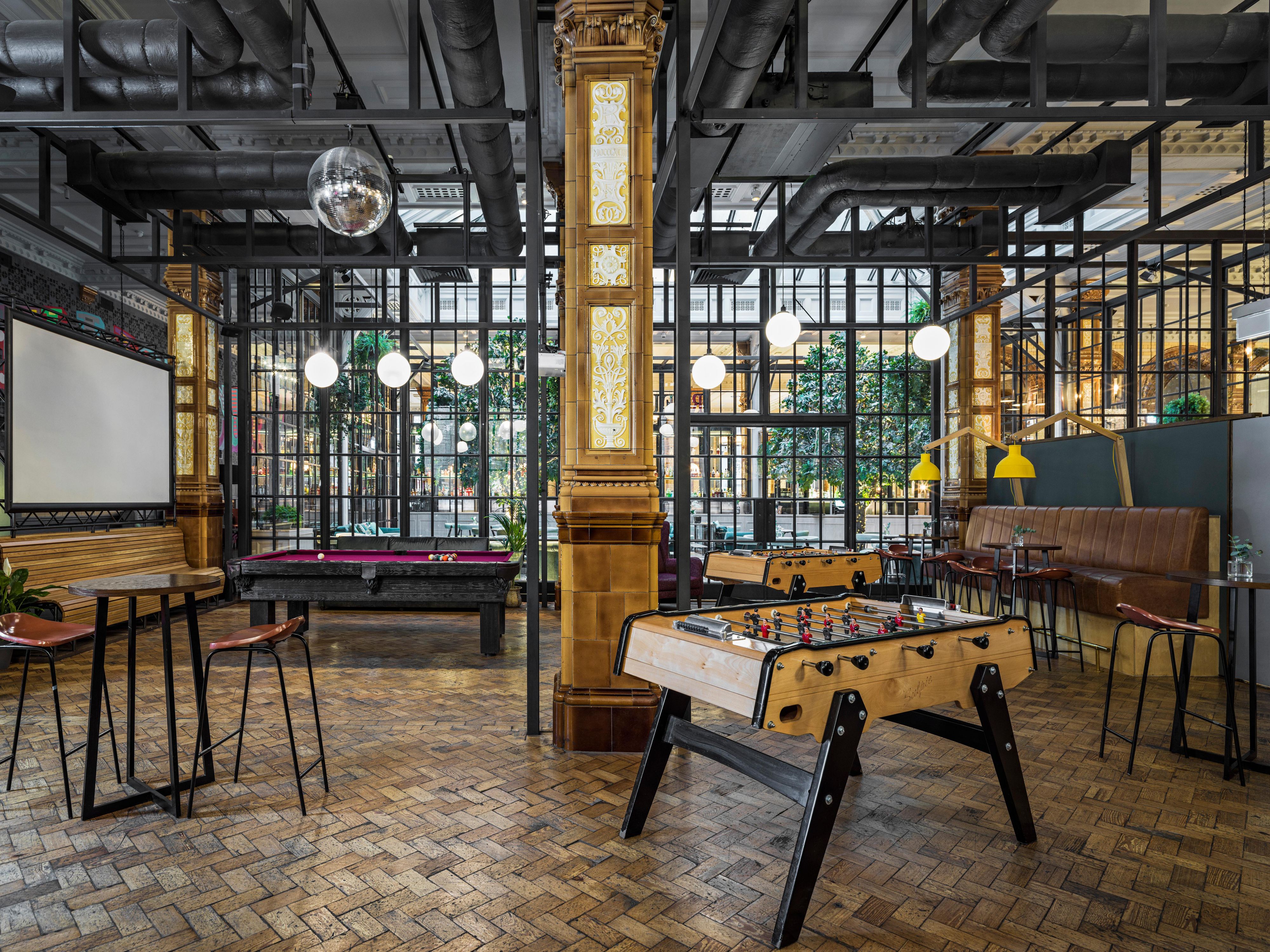 The Den, our multi-use games room and private hire area.