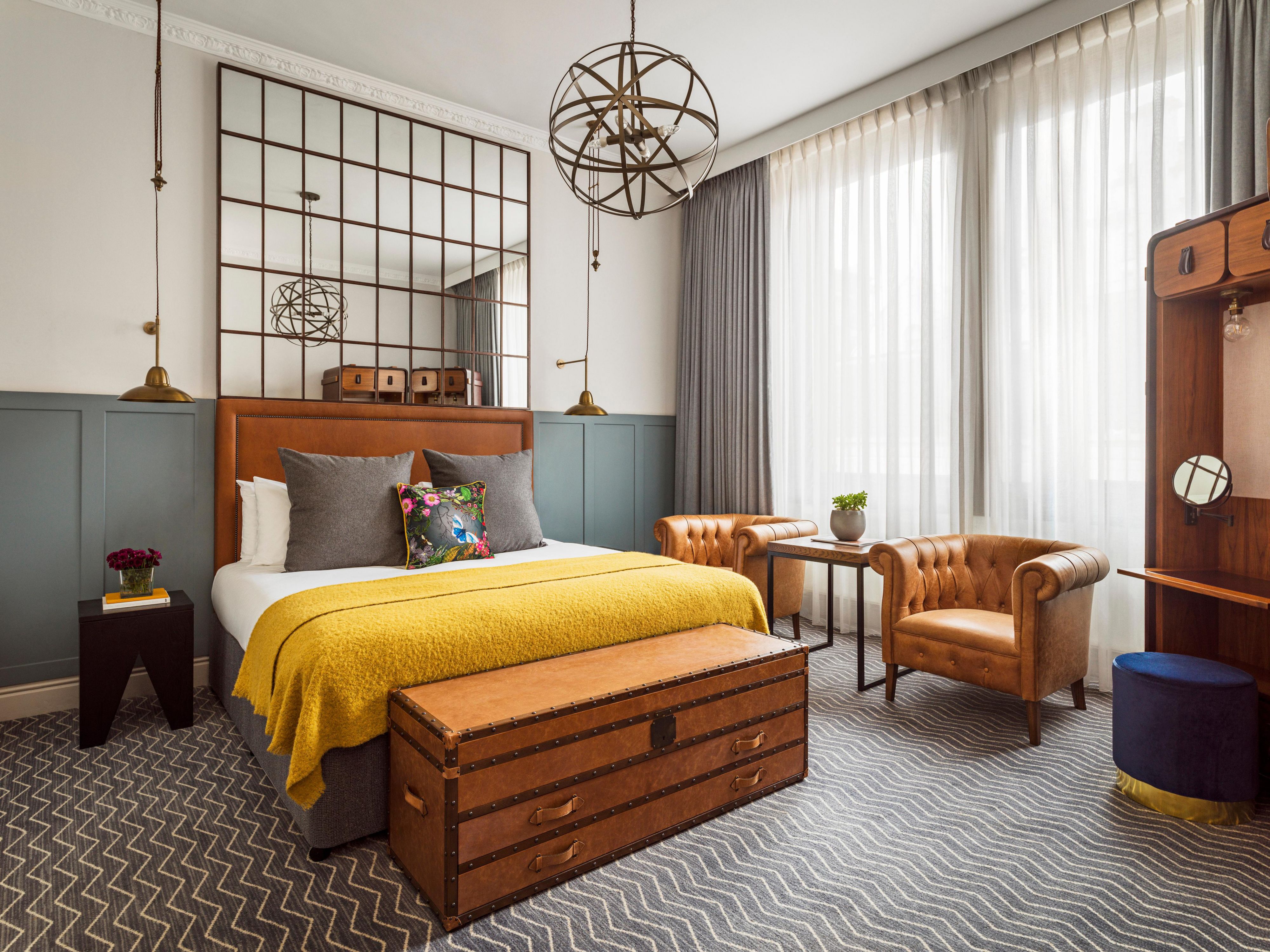 Luxury hotel guest room in Manchester