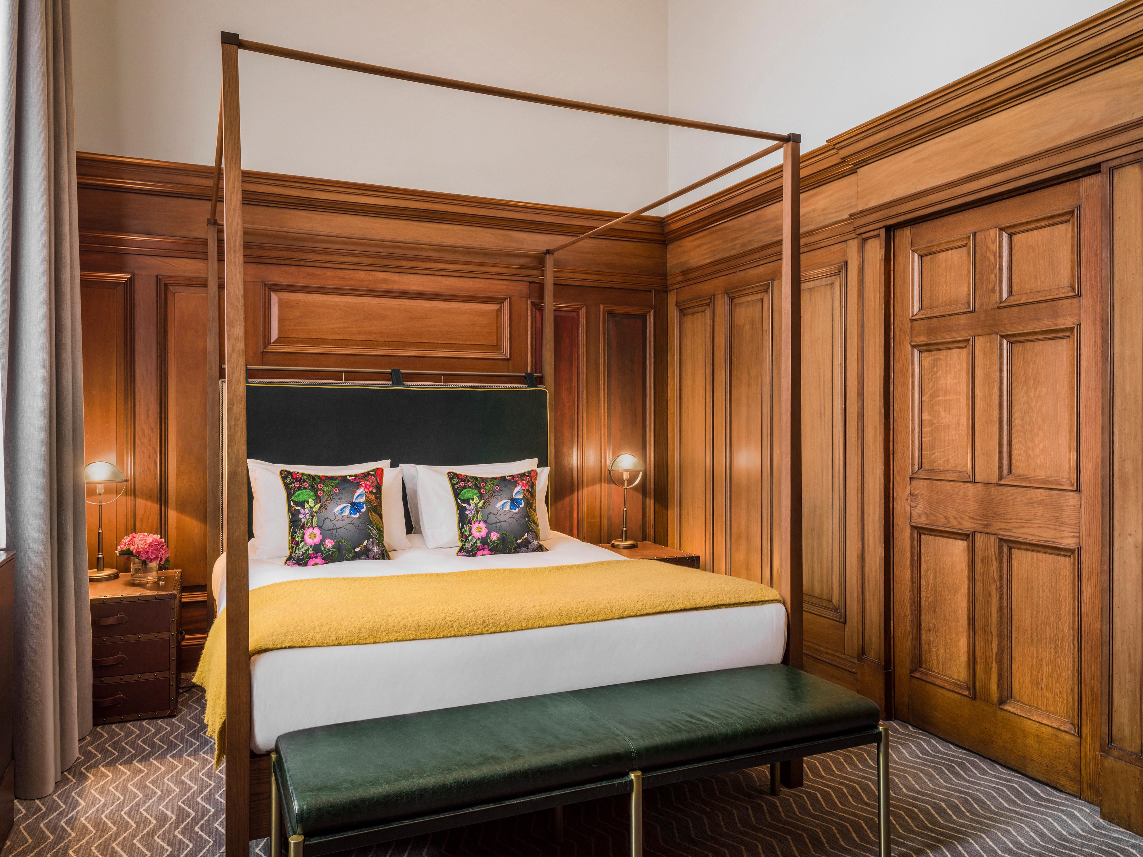 Four poster bedroom with period features