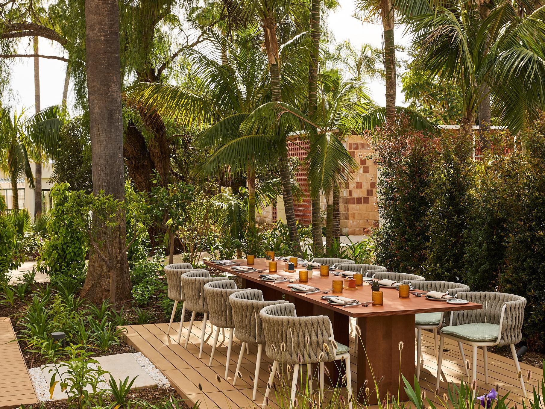 Outside dining on Jara’s charming terrace