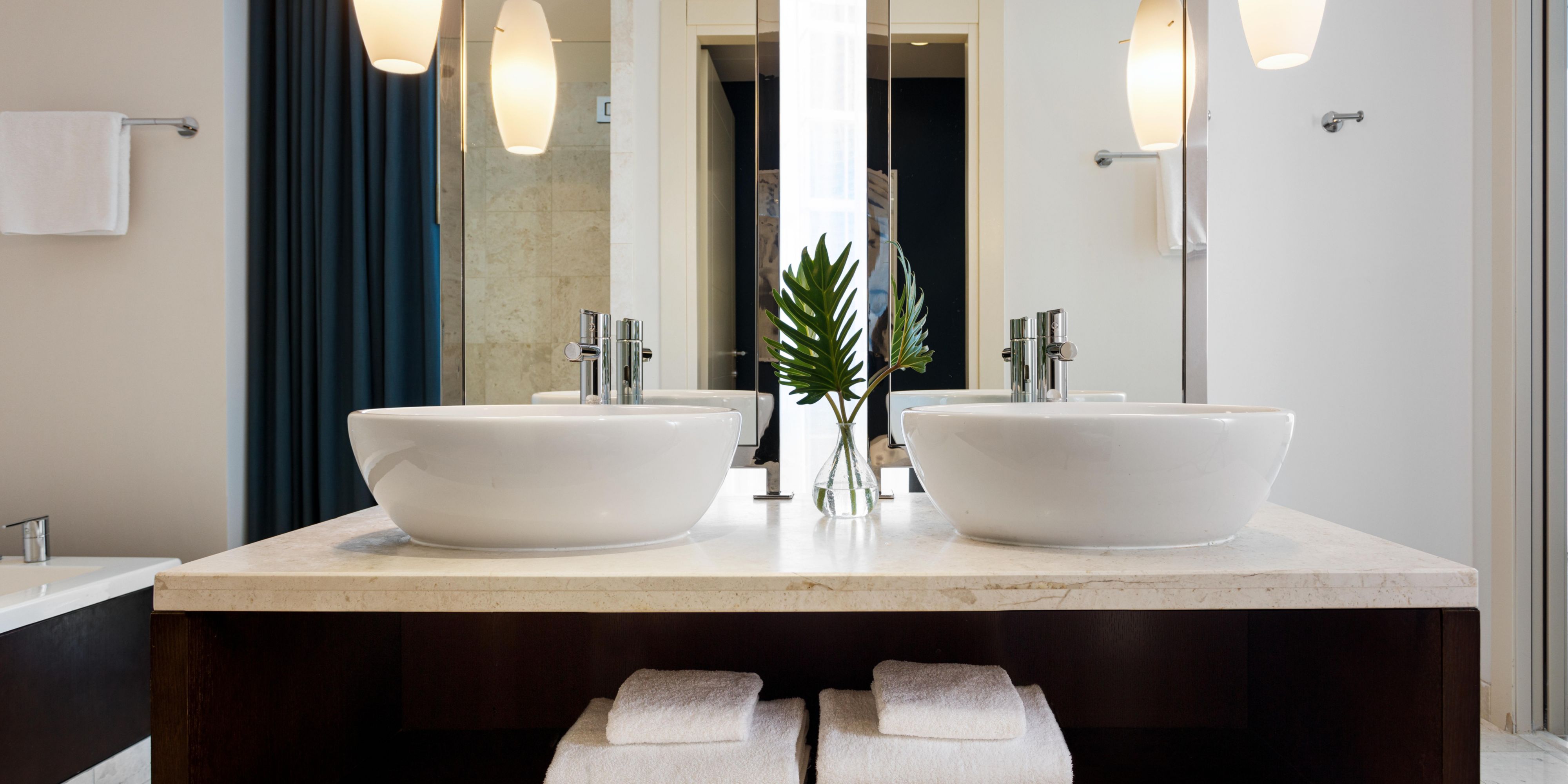 Guest Bathroom with Dual Sinks