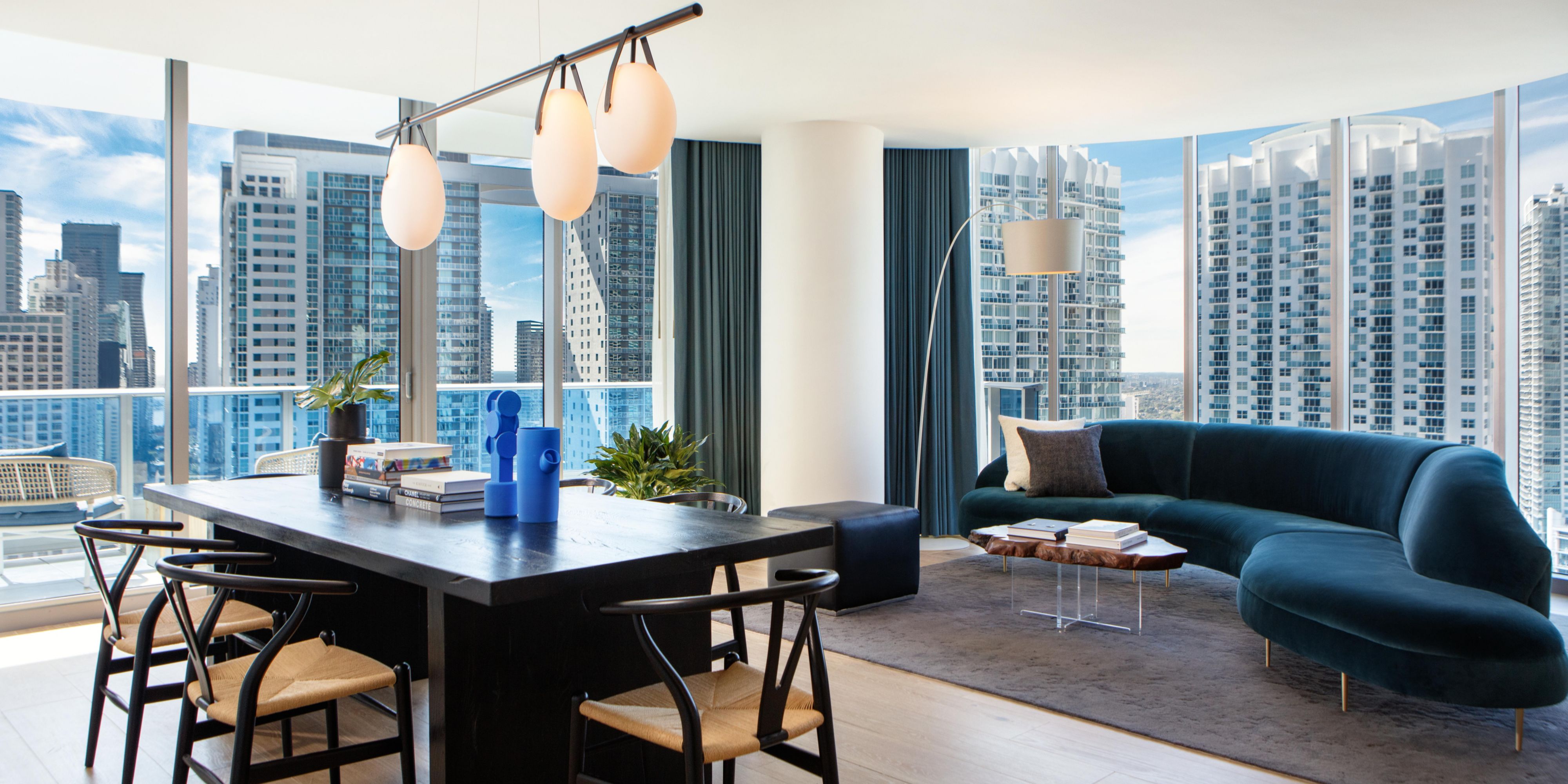 Penthouse Suite Separate Living and Dining Area 