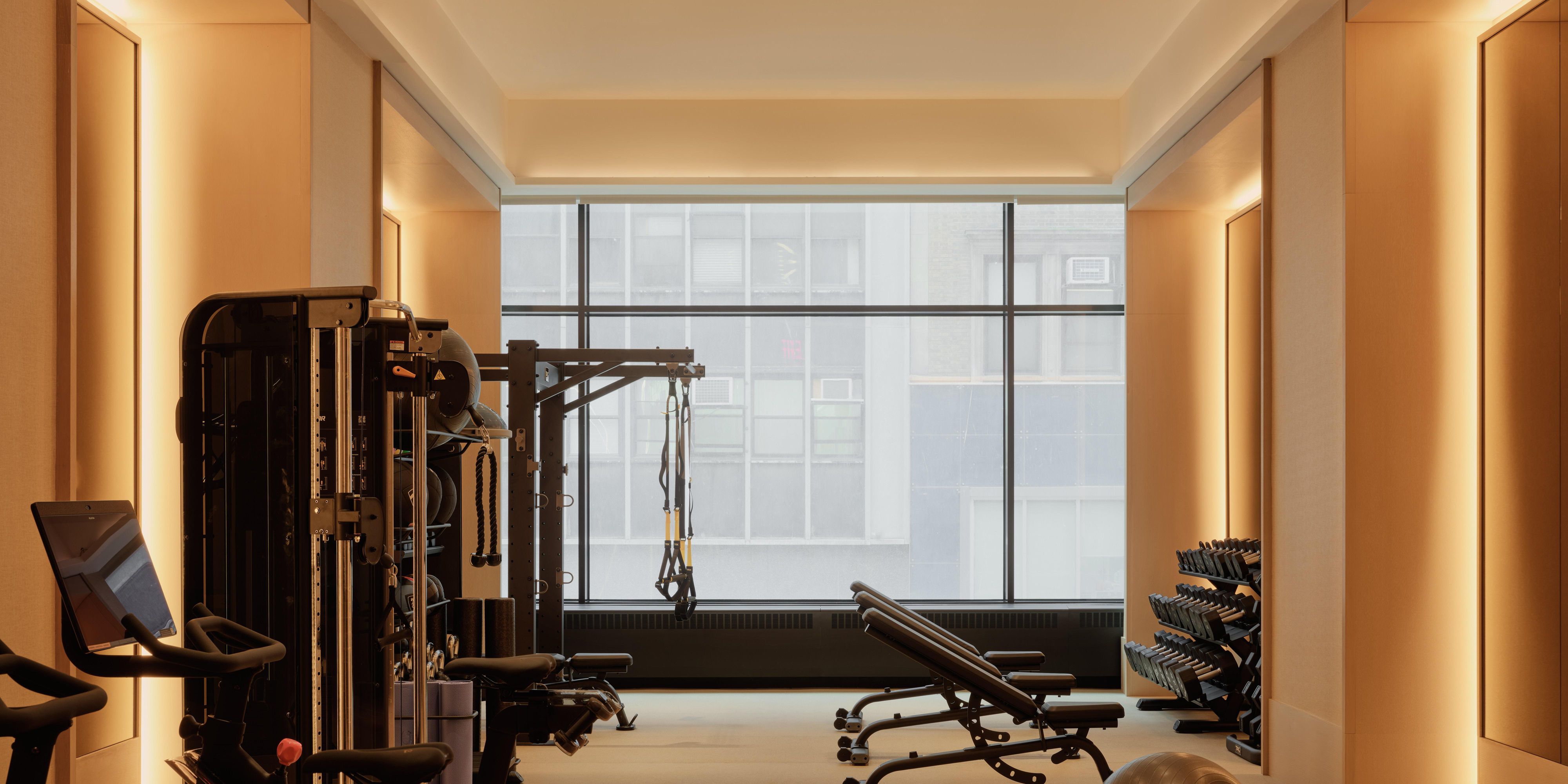 Kimpton Era gym with strength equipment in Midtown NYC