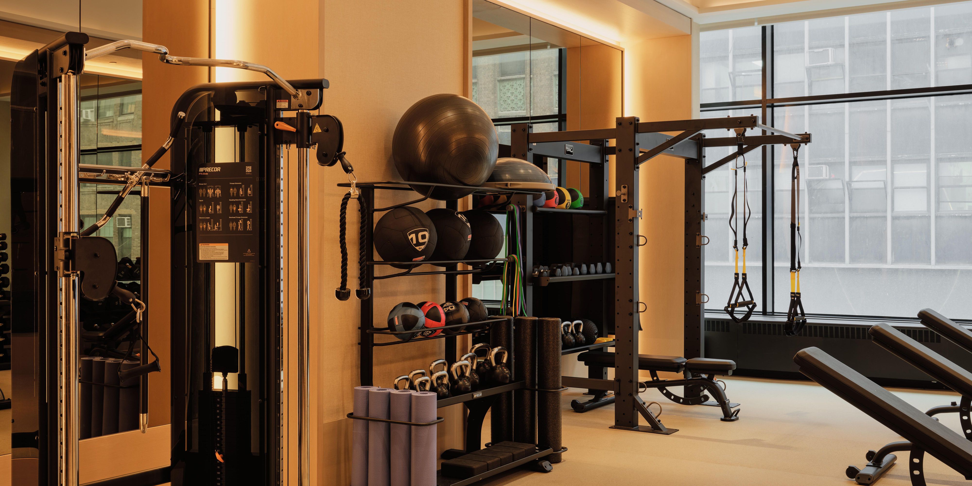 Kimpton Era gym with strength equipment and weight machines