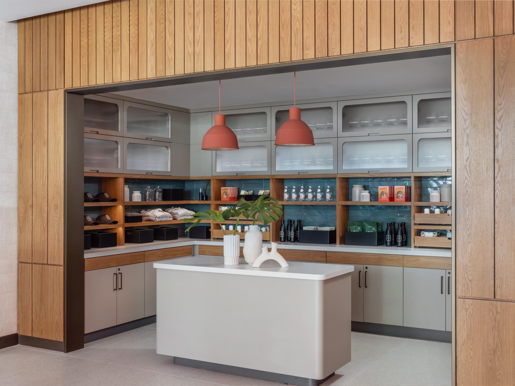 Stylish lobby gift shop offering local artisan products