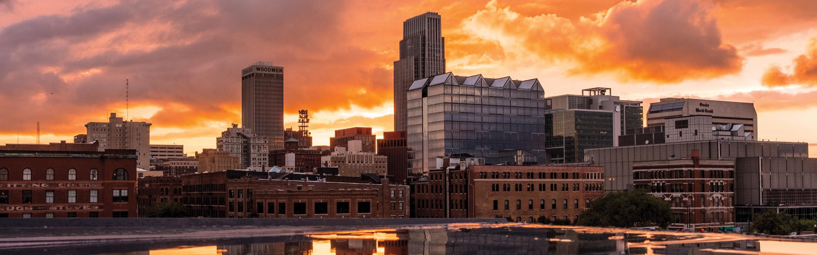 Omaha Skyline Sunset