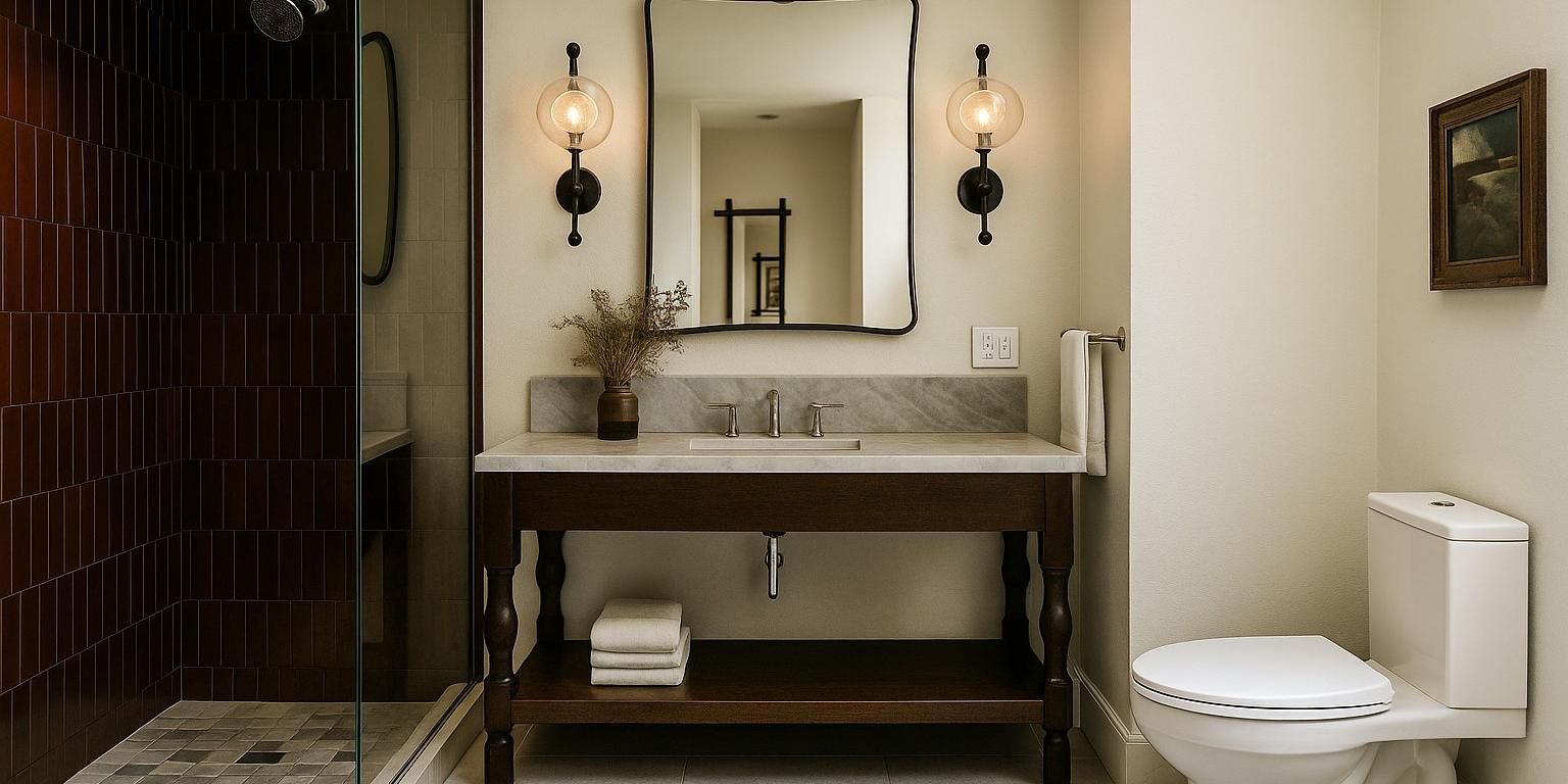 Spacious tile walk-in showers