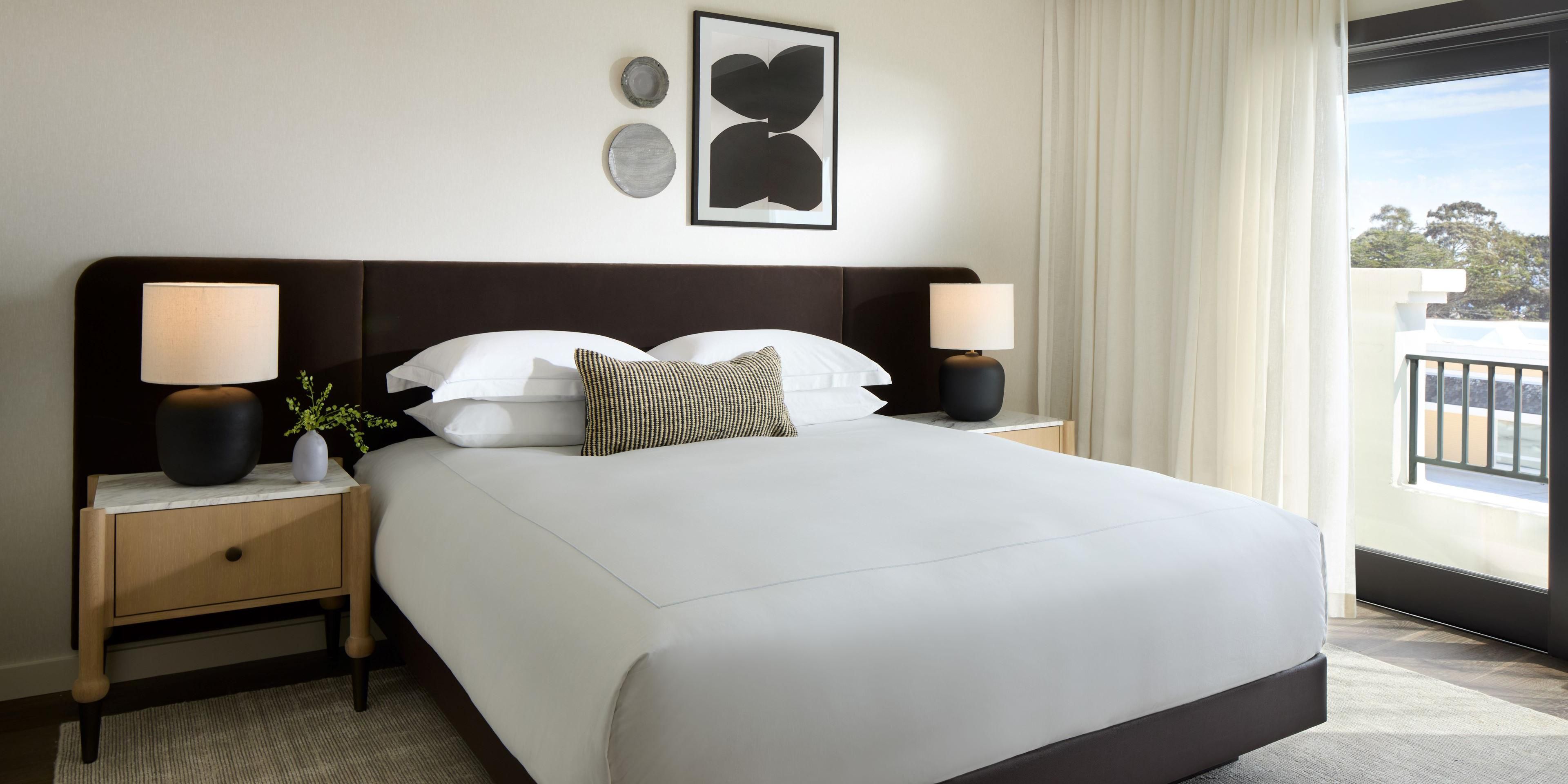 Wake up to light, calm, and effortless style in Pacific Grove.