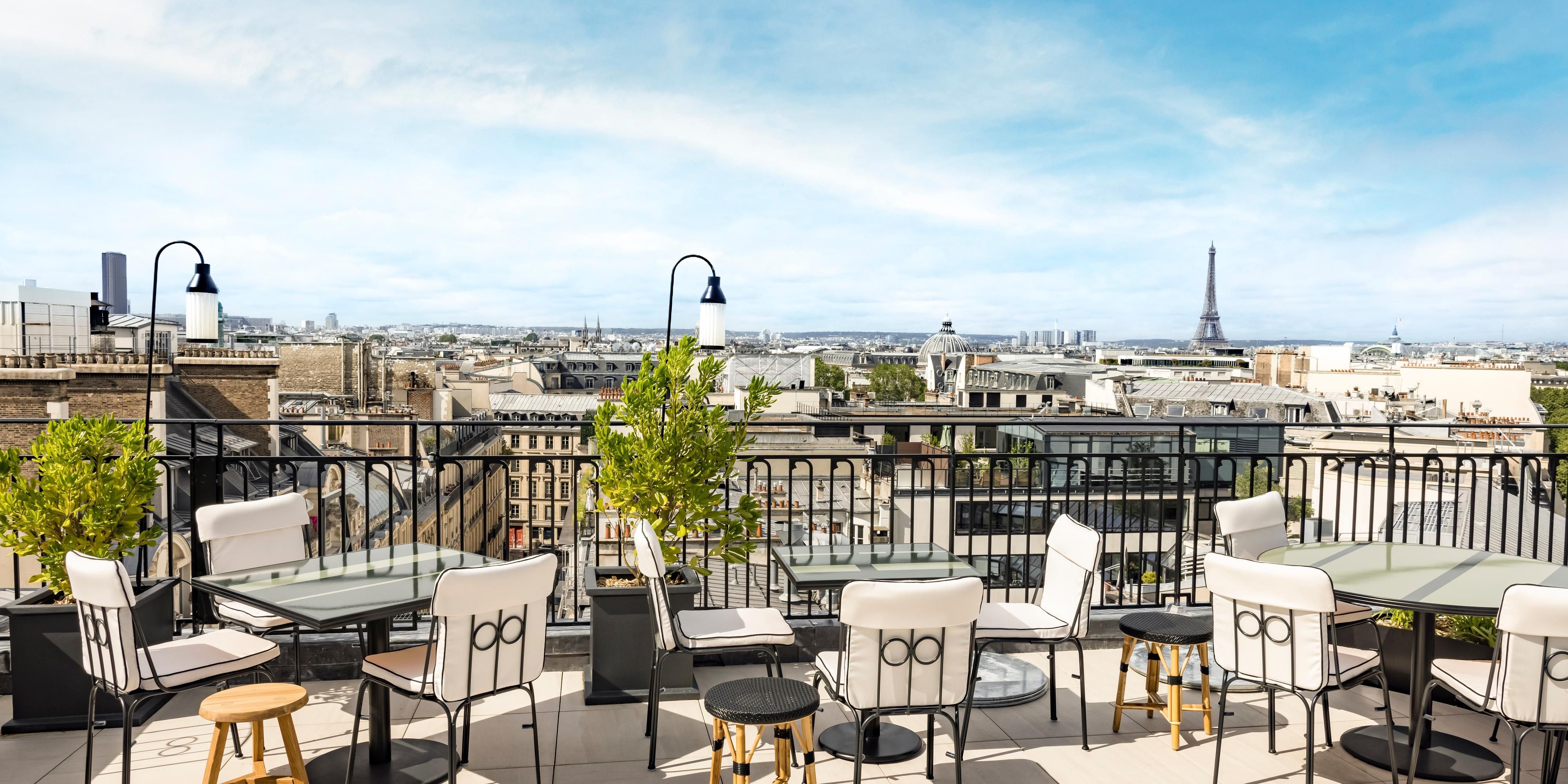 See How This Rooftop Restaurant in Paris Pulls Out All the Design