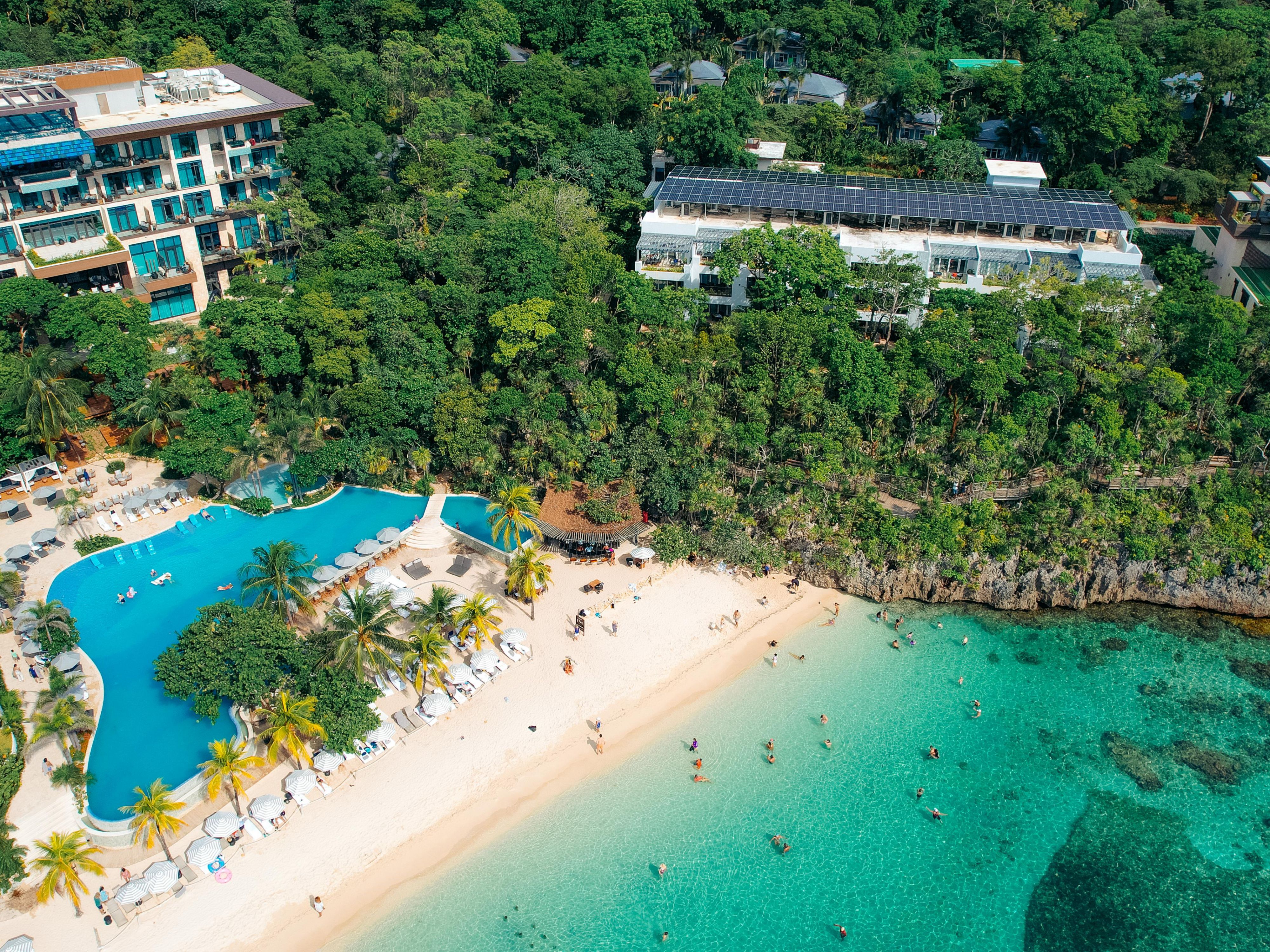 Hotel property and beach