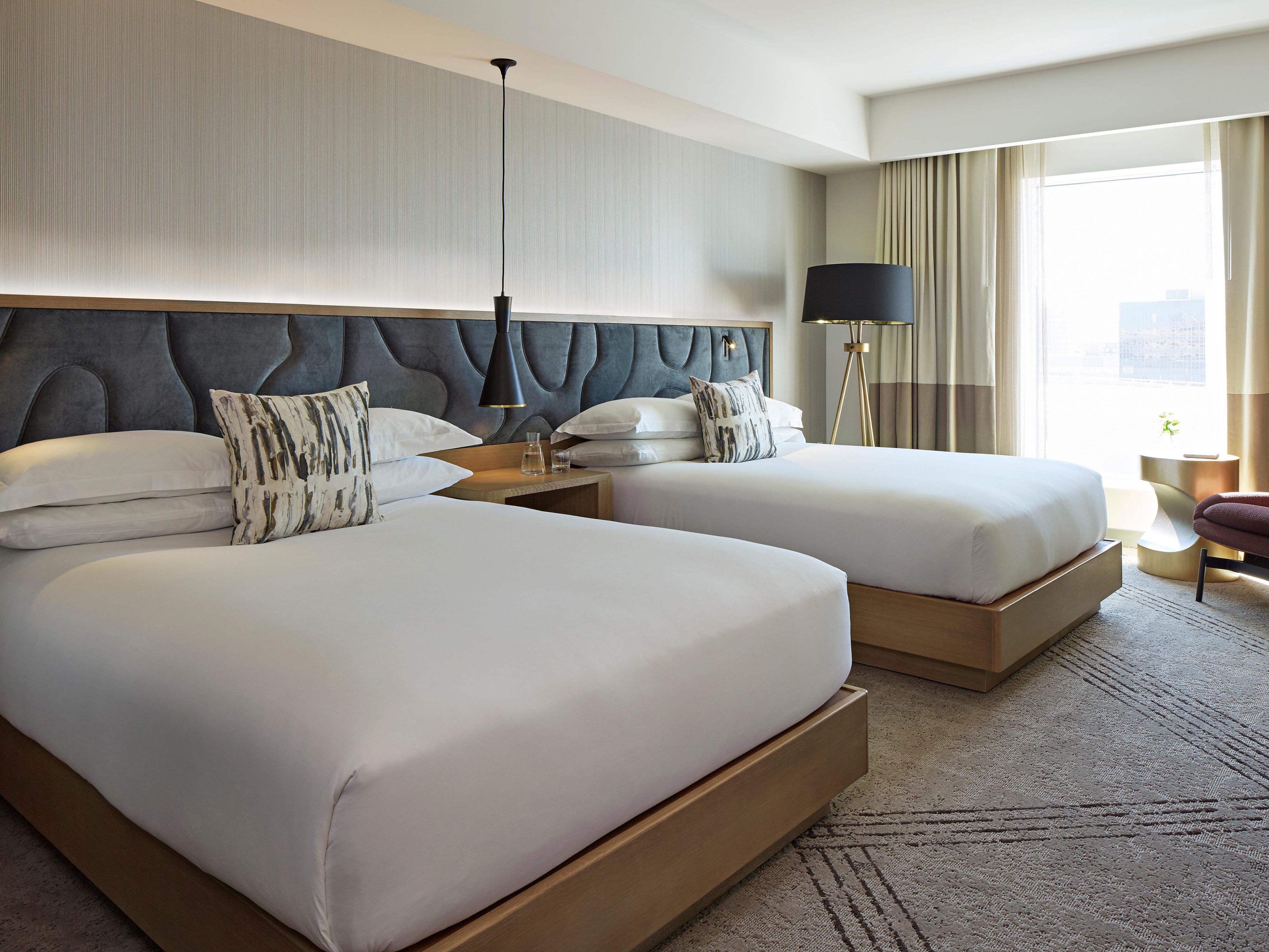 Spacious double queen room made for relaxing and gathering