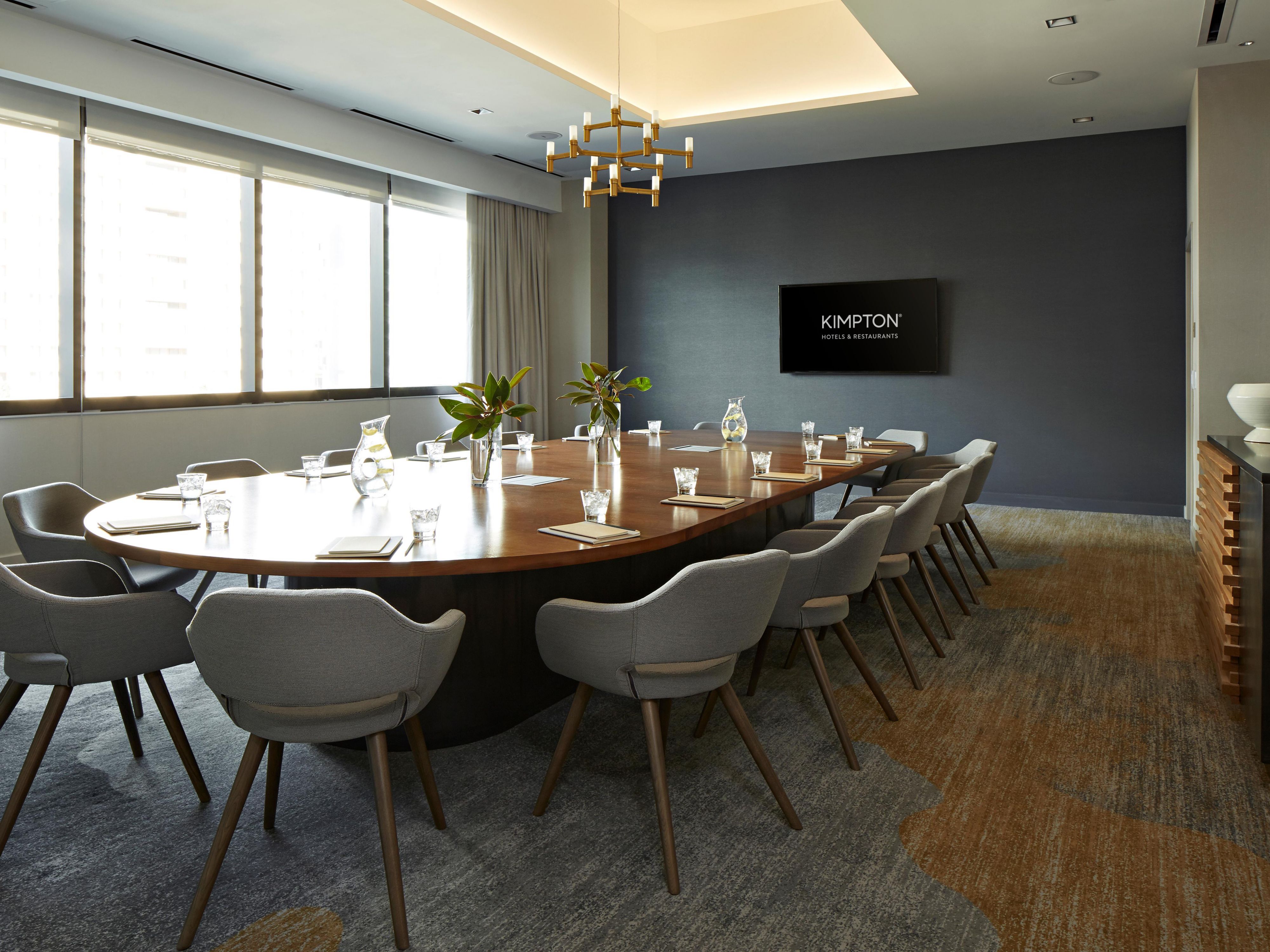 The Oak Boardroom can accommodate up to 16 guests