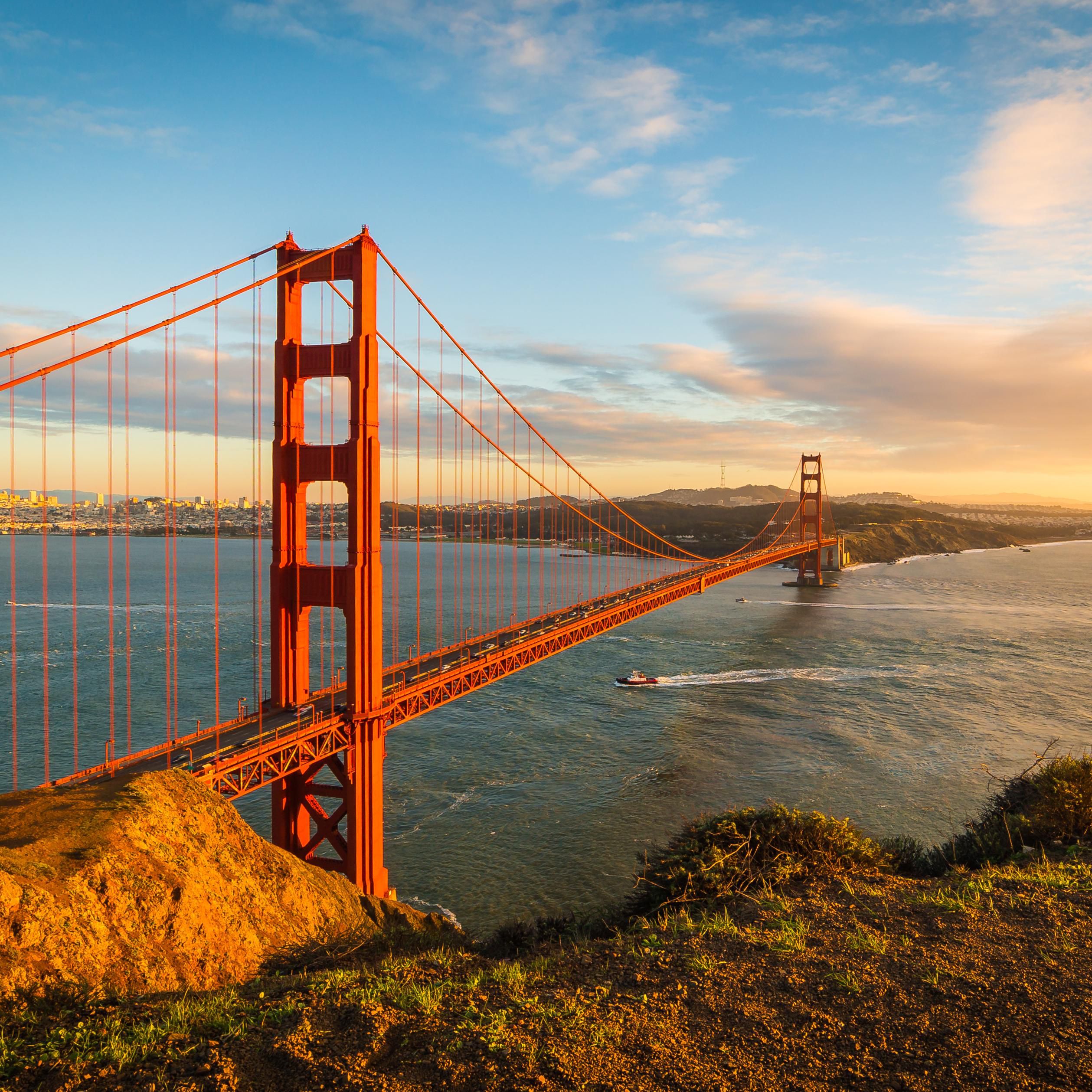 View of San Francisco's Golden Gate Bridge