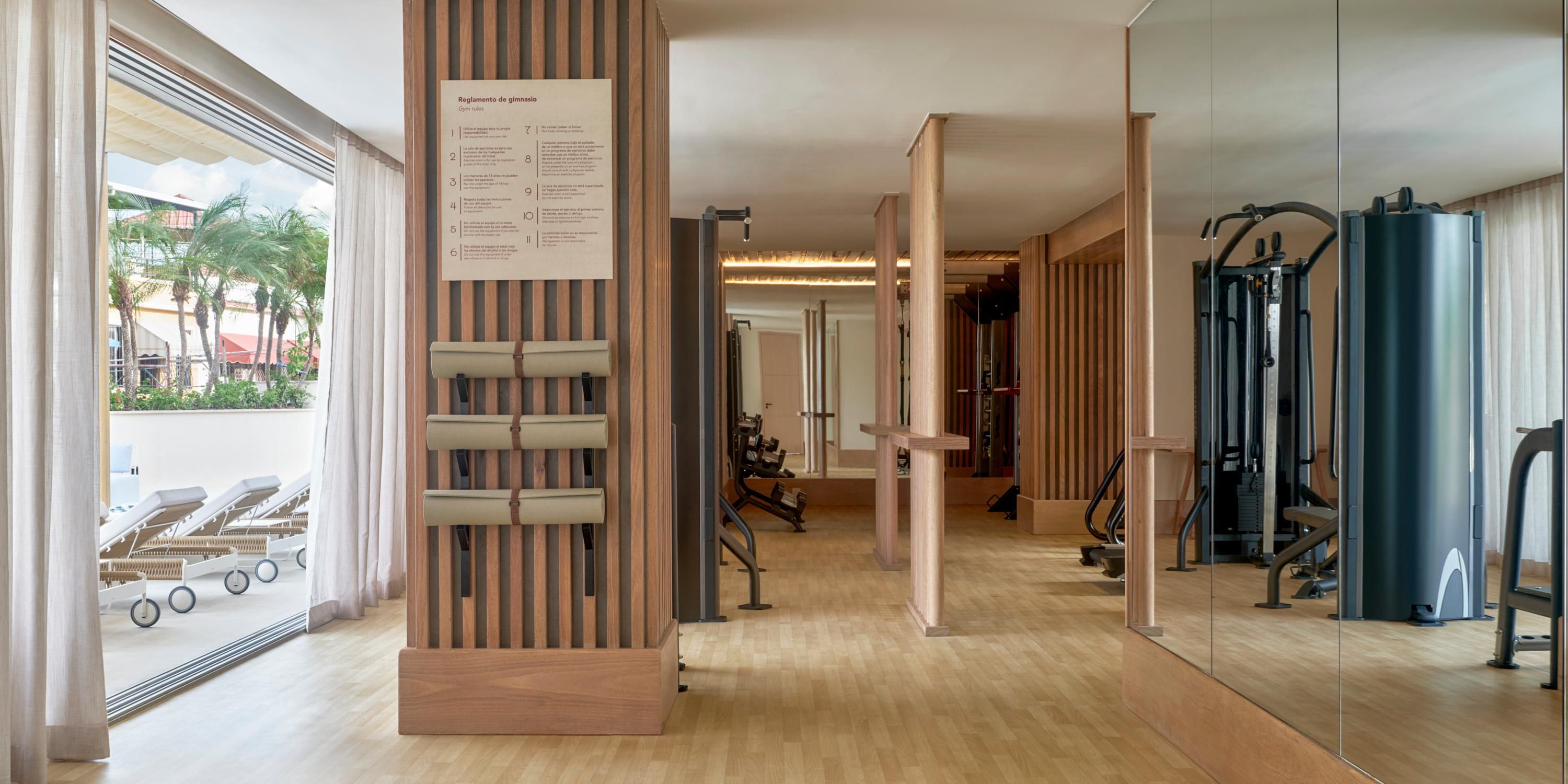 Yoga mat station
