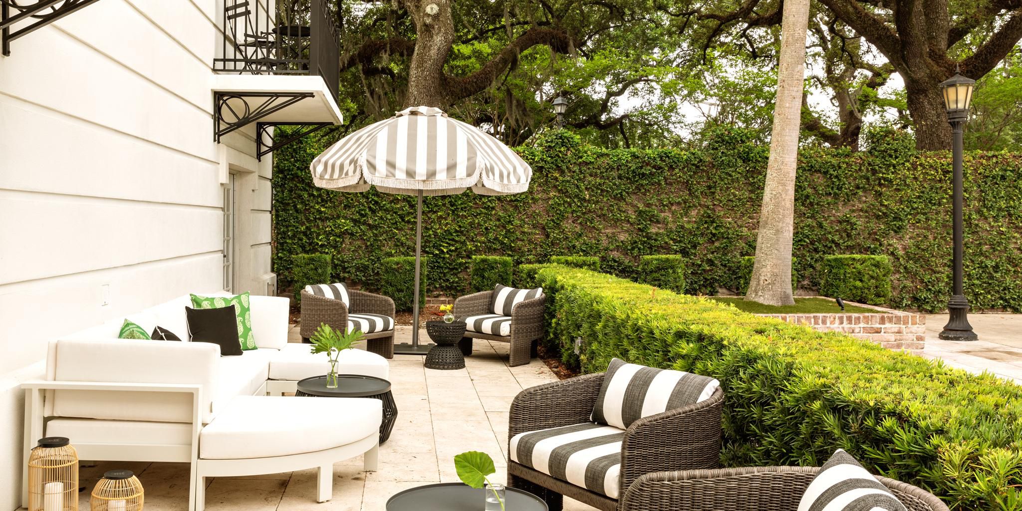The Juliette Suite offers a semi-private patio at the Pool Terrace