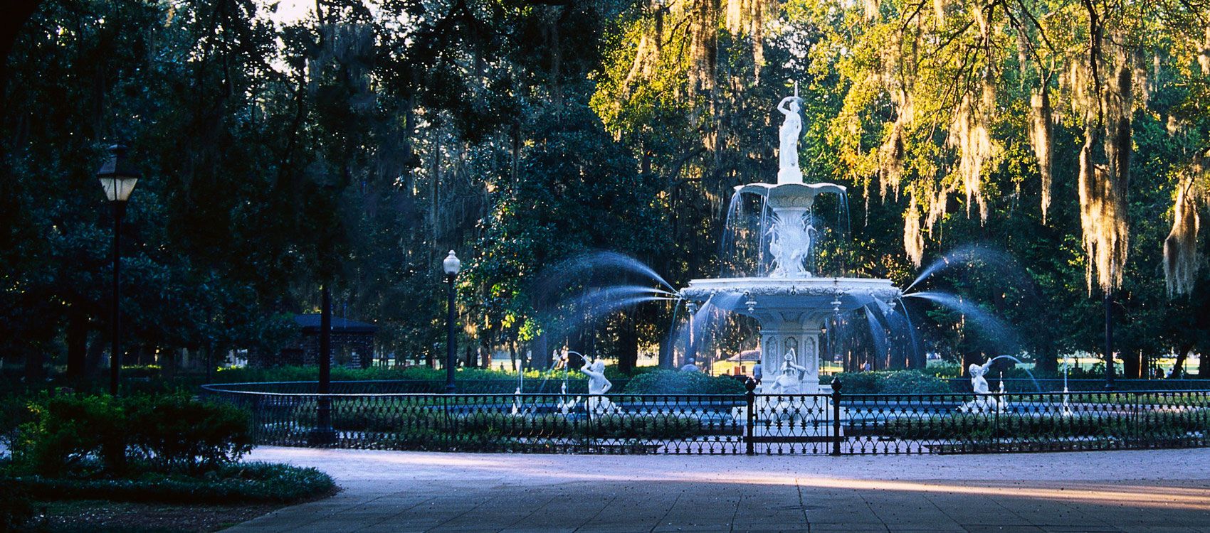 Ornate fountain in Savannah