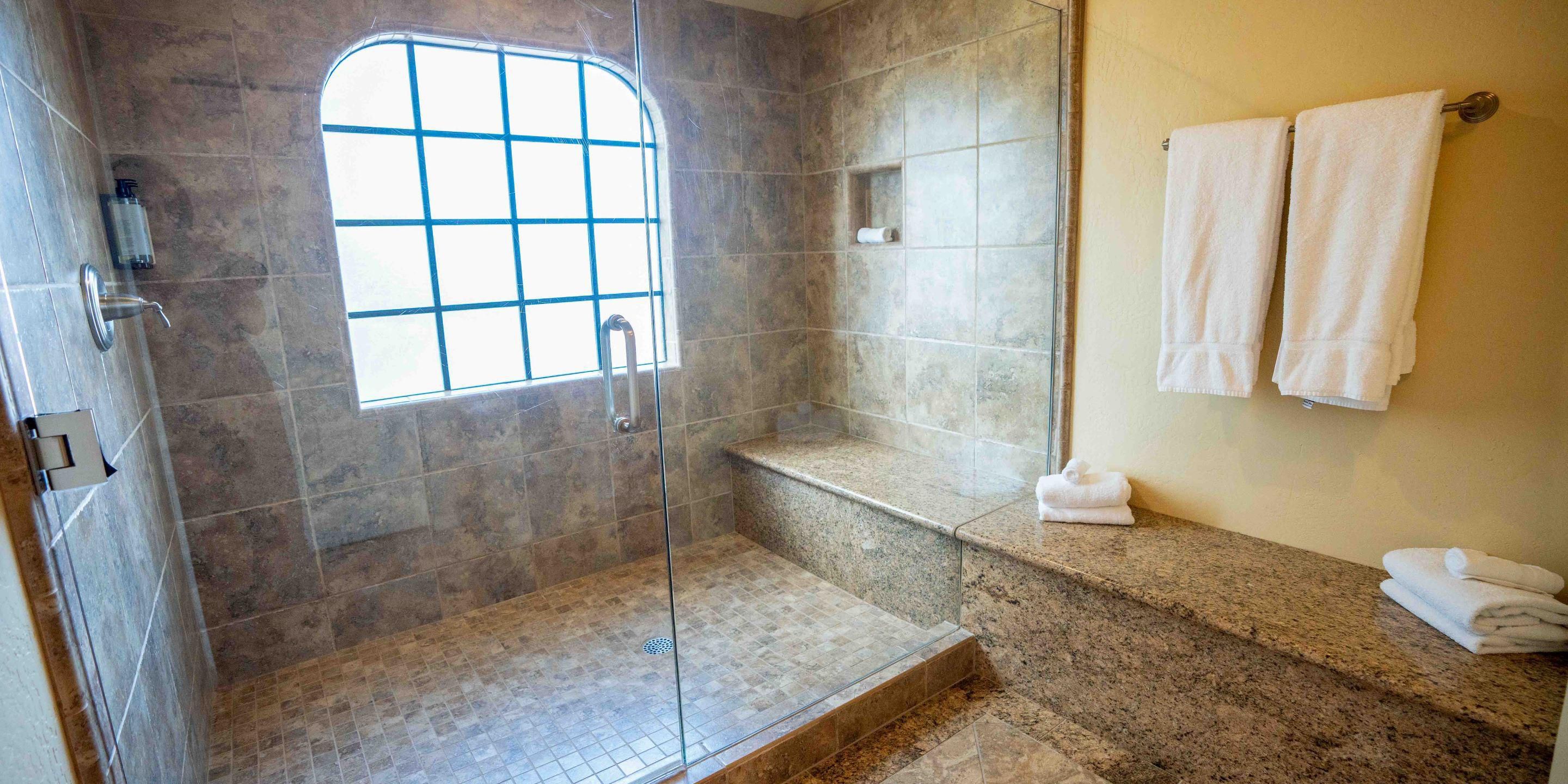 Goldwater Residence upstairs spacious shower 