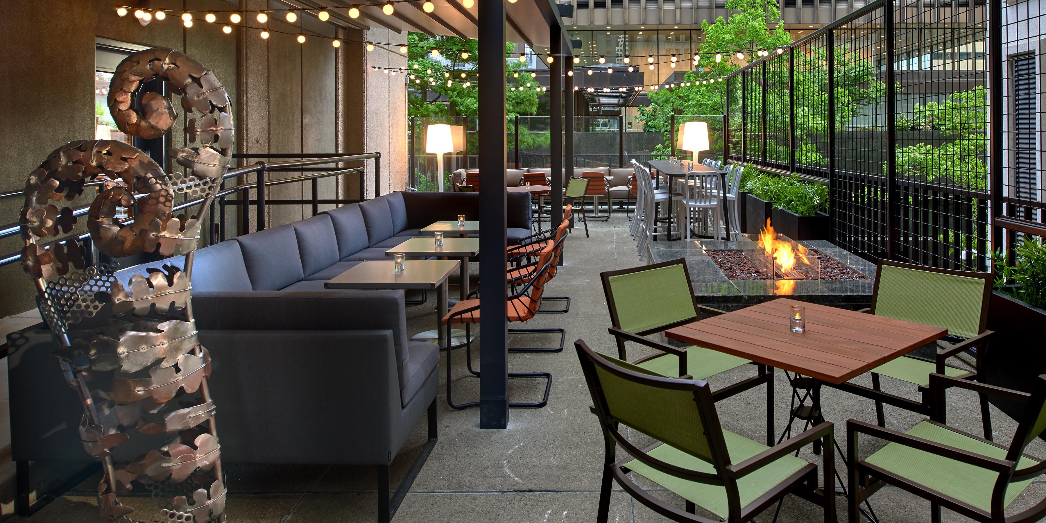 Who says “outdoor dining” and “Seattle” don’t go together? Not us. Thanks to a retractable roof, fire pits and outdoor heaters, Outlier’s spacious, bustling patio stays comfortable from spring to fall. Enjoy alfresco dining anytime at one of downtown Seattle’s few outdoor dining spaces.