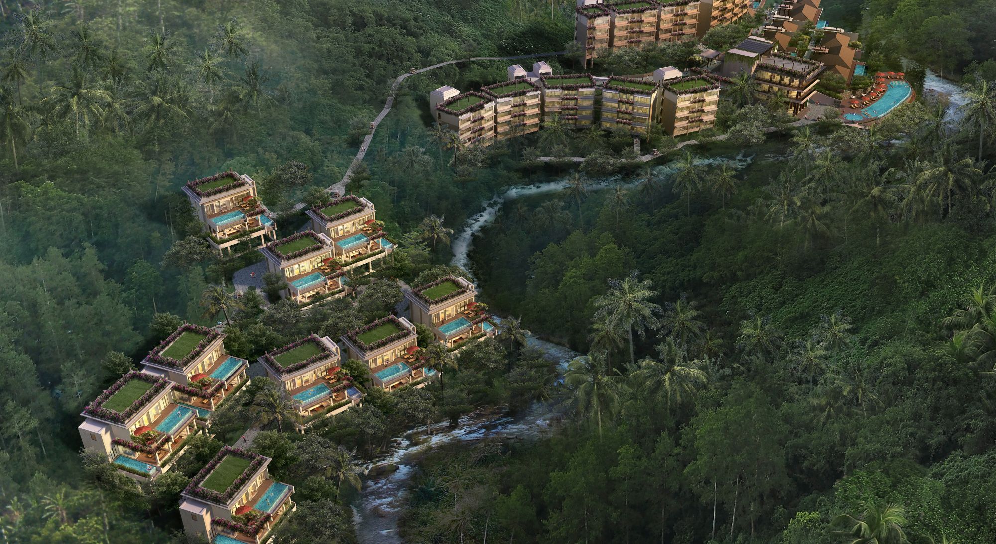 Kimpton Suntaya Bali Ubud in lush tropical hillside setting