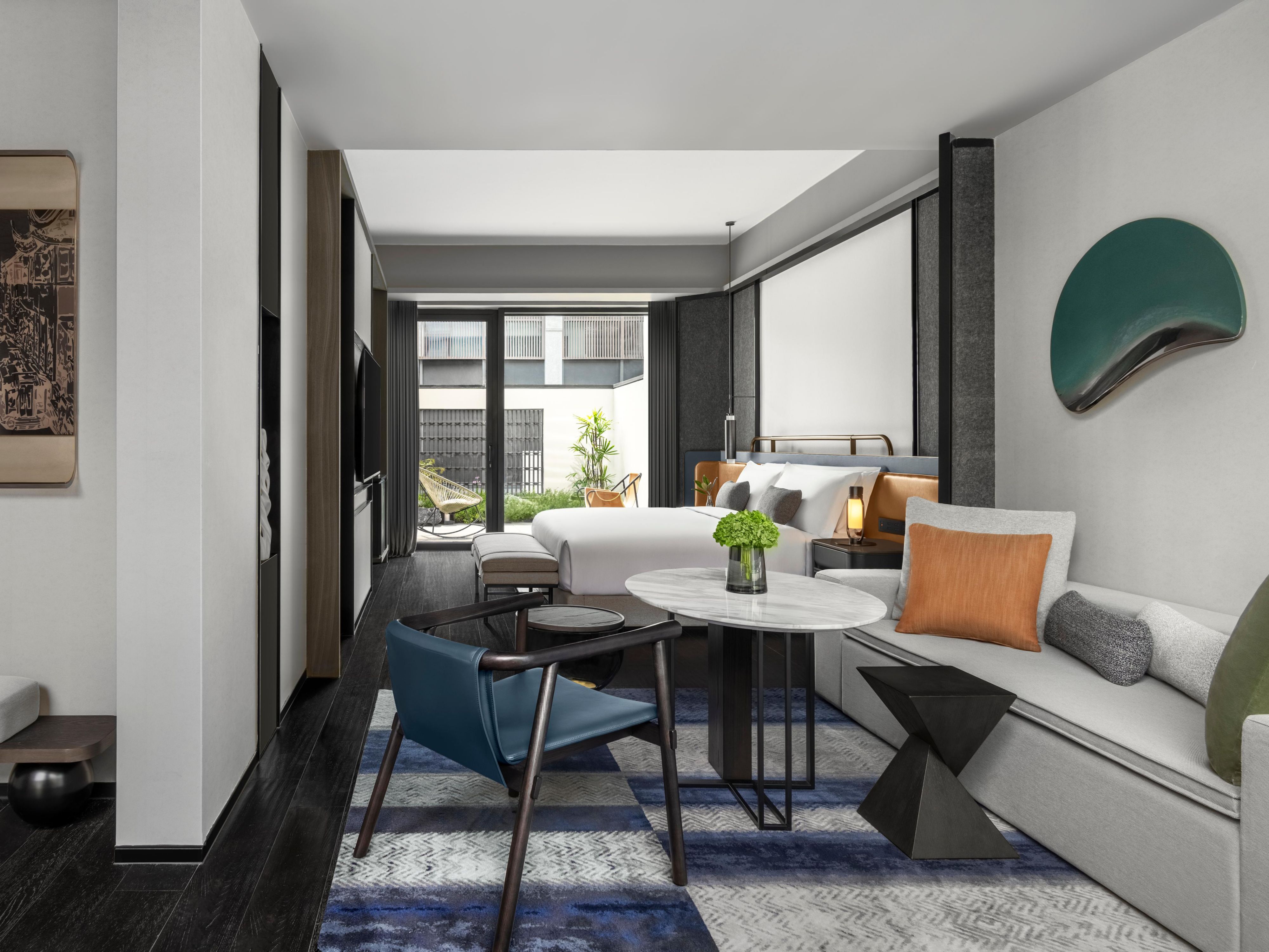 Featured with two courtyards