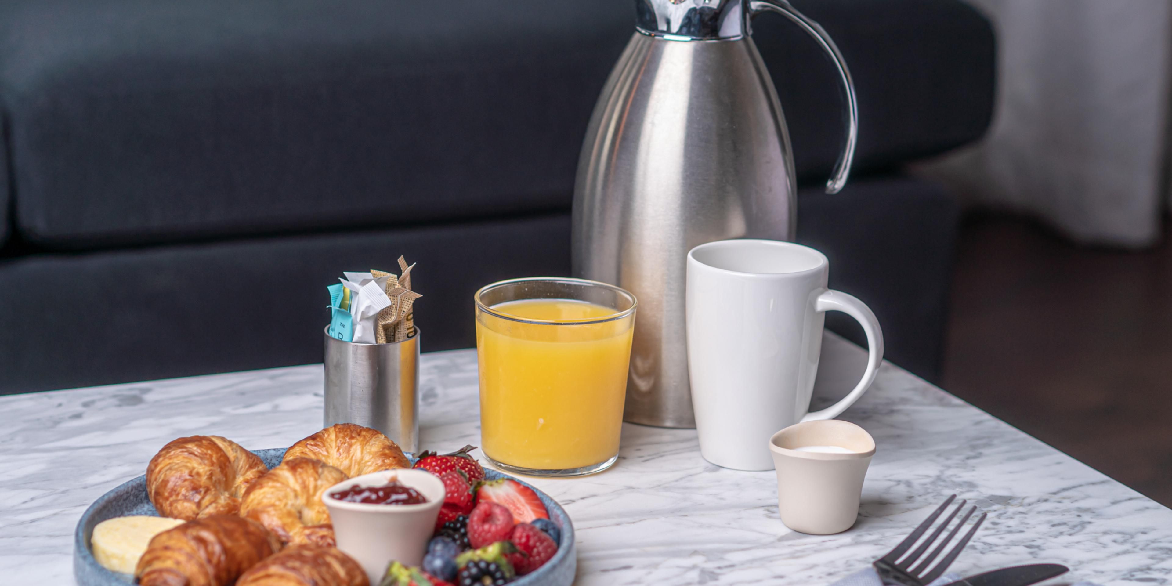 Le petit déjeuner delivered to your room from Le Sel bistro
