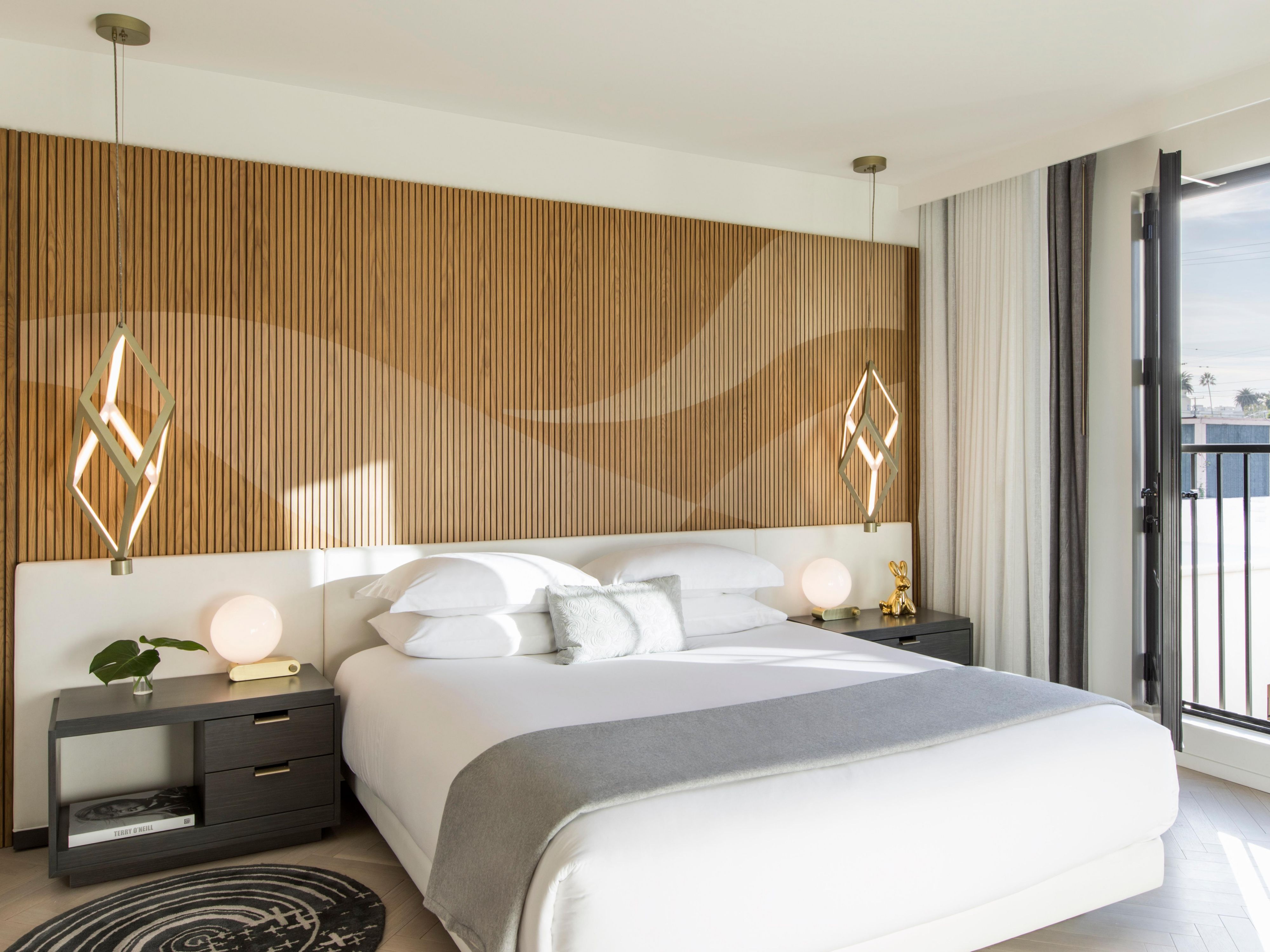 These bright corner suites offer a separate bedroom