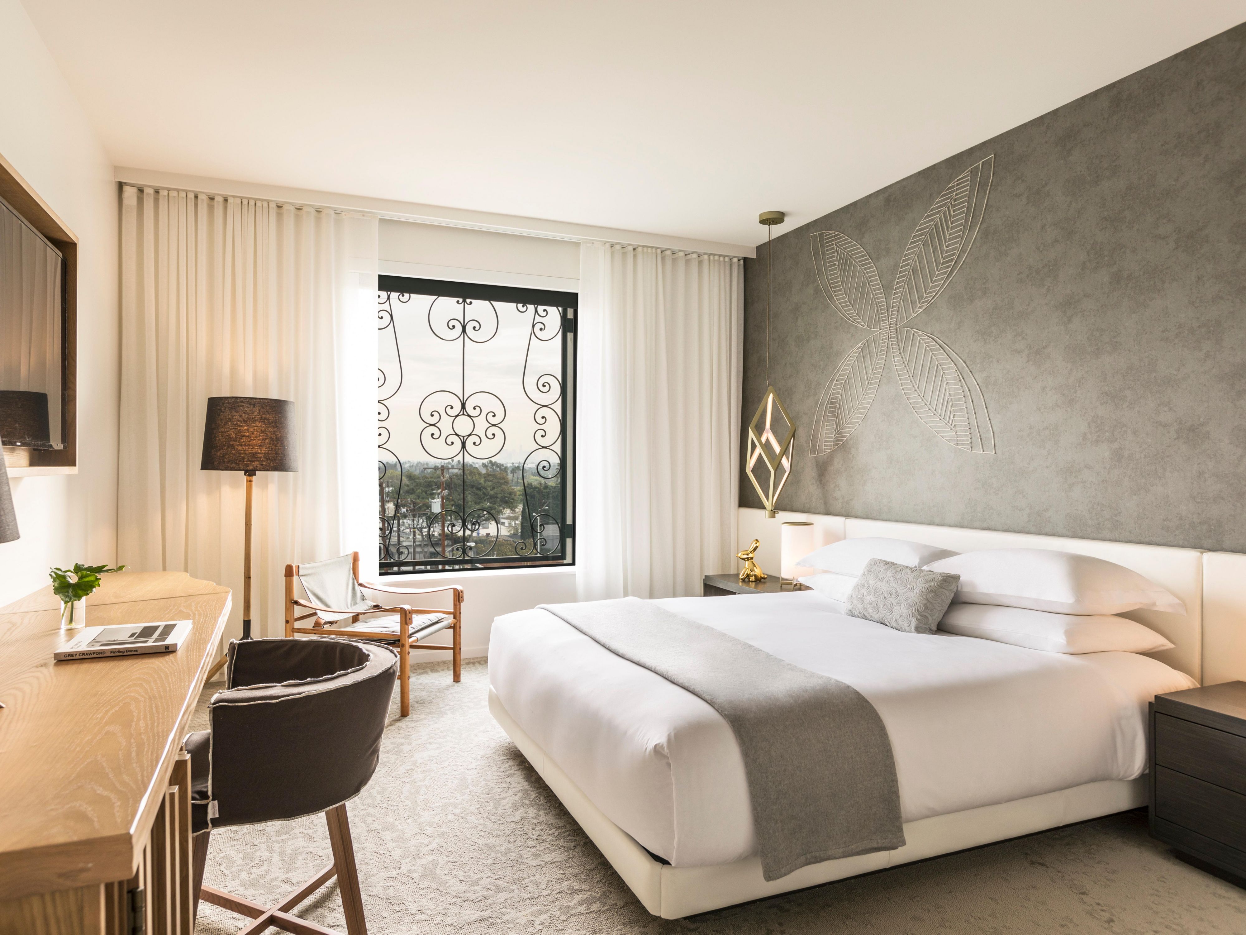 Finishing touches include mini bar, yoga mat, and WiFi for members
