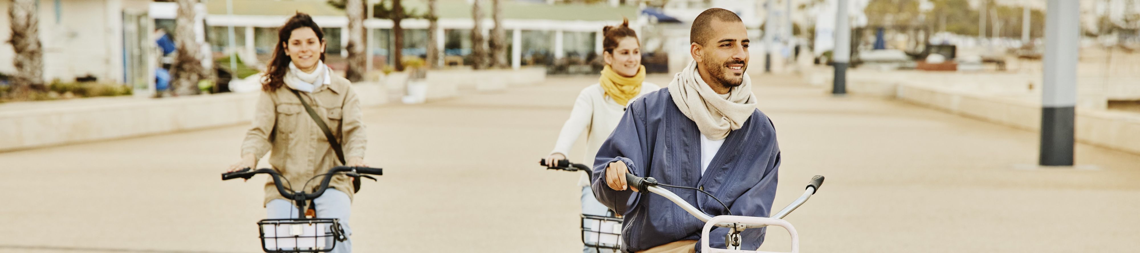 Grupo en un recorrido en bicicleta