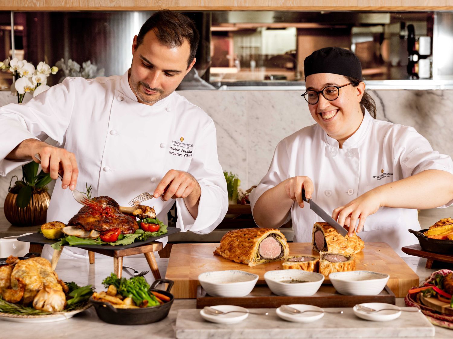 Chefs preparing Sunday Brunch