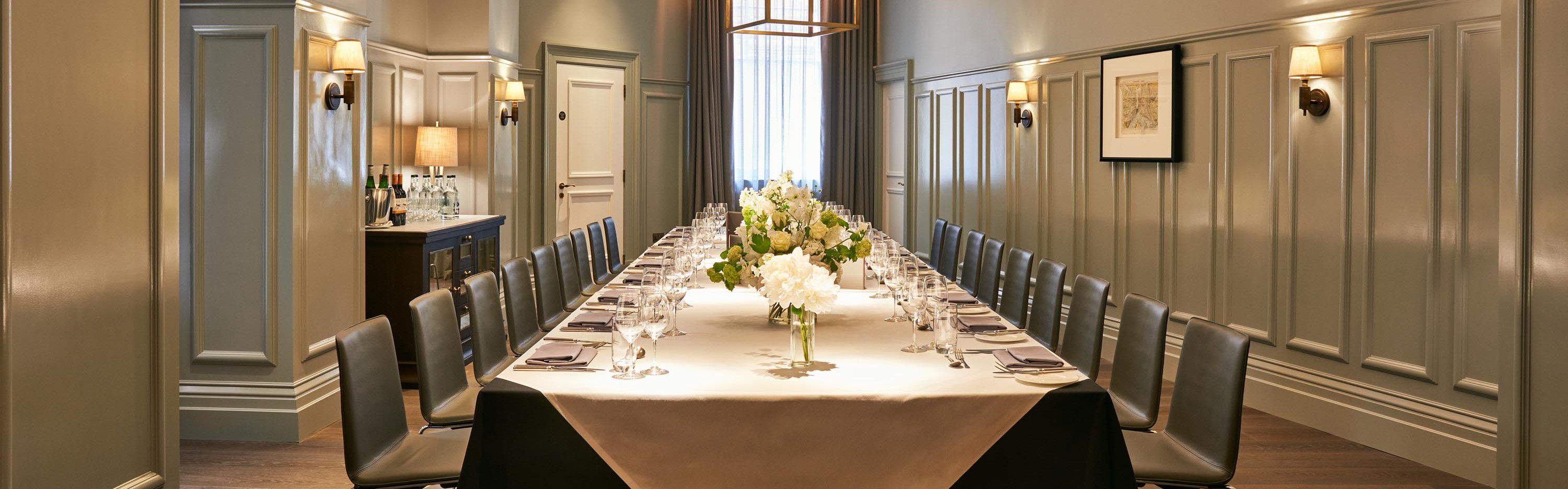 Private dining area
