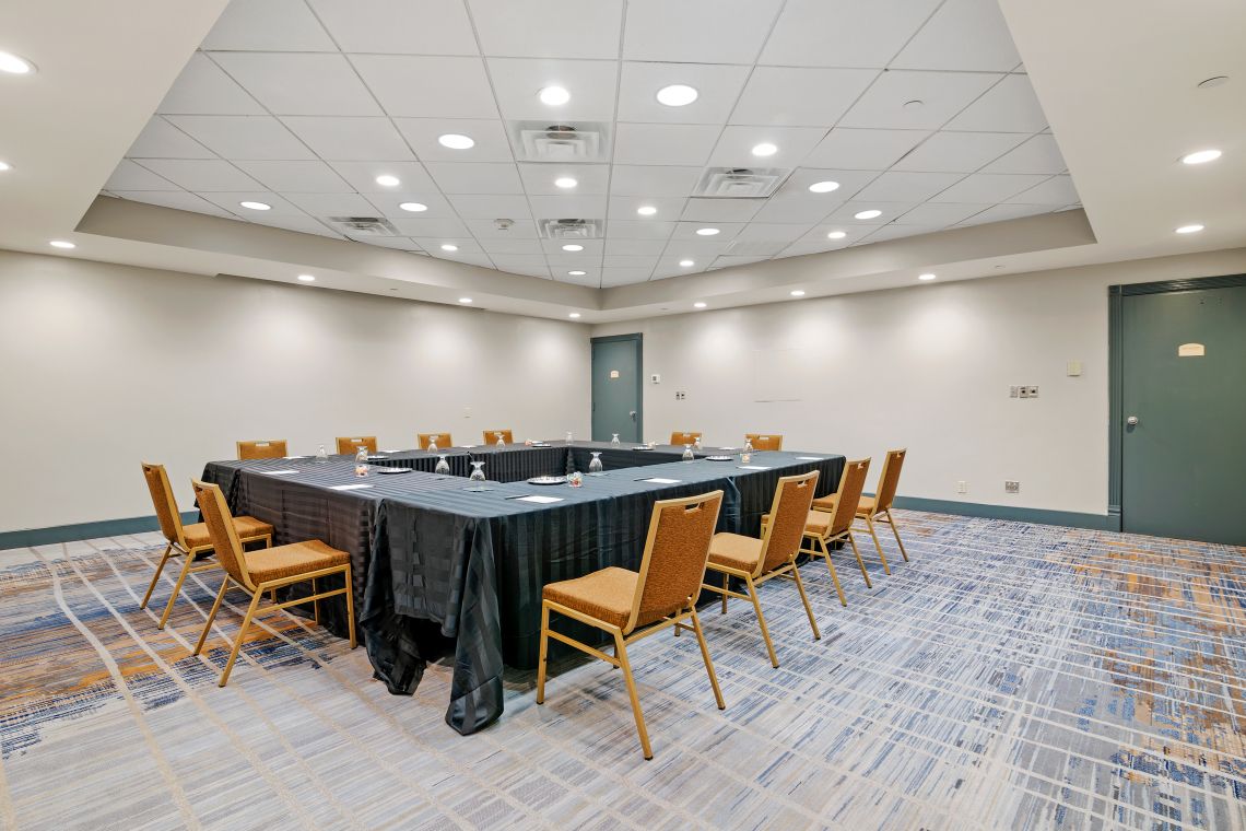 Manchester room offers a variety of set-ups for small gatherings