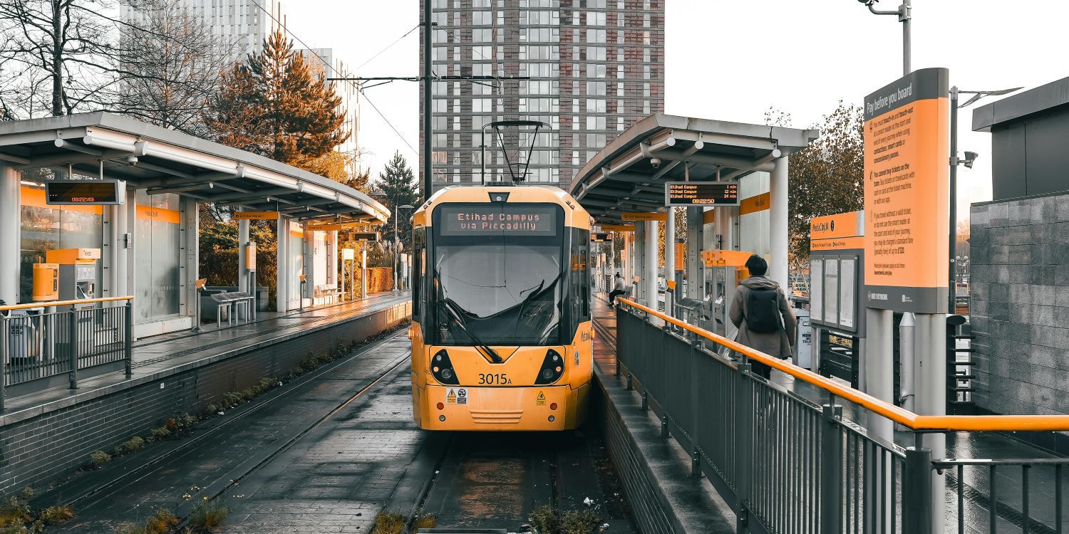 manchester tram stop
