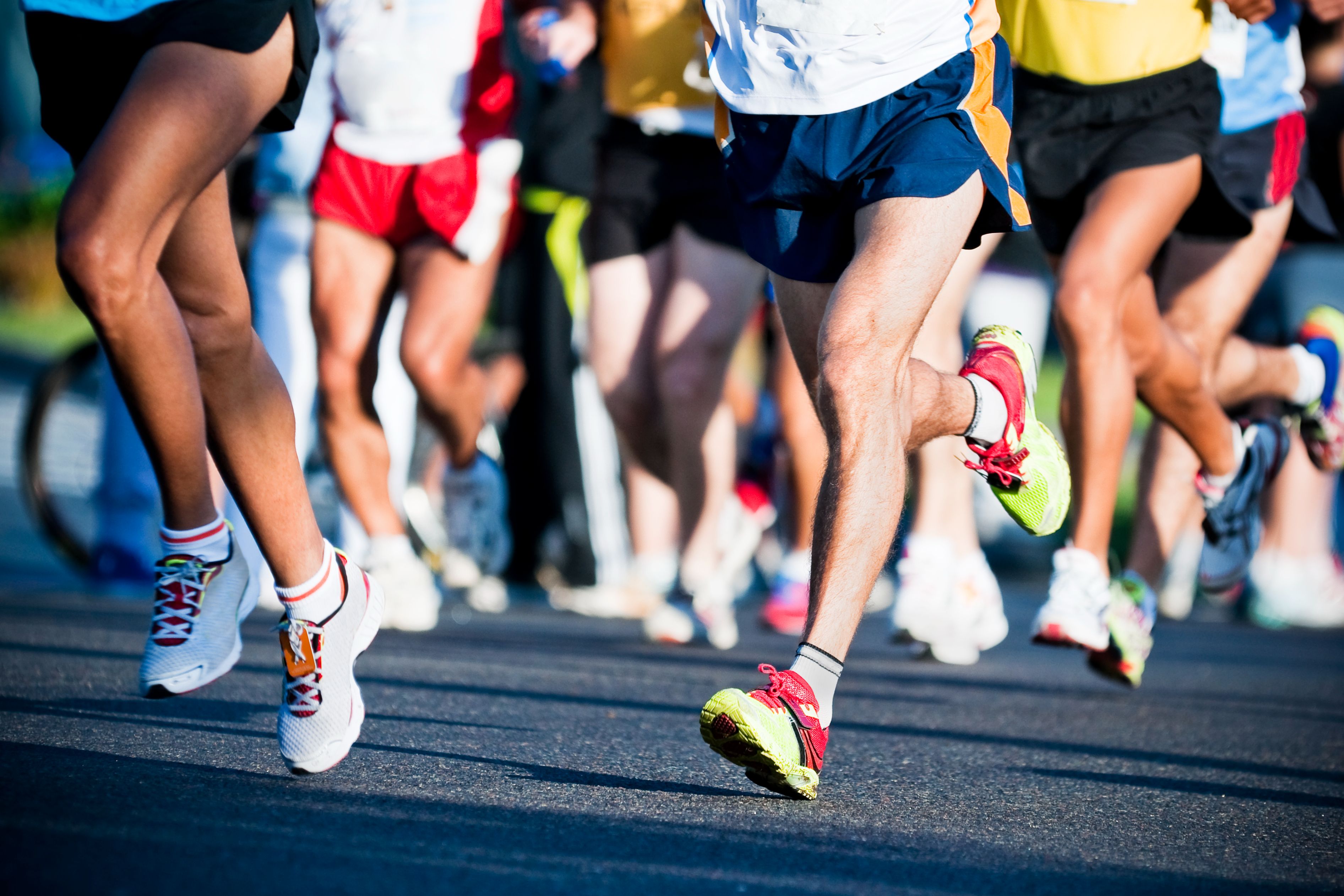 Marathon runners.