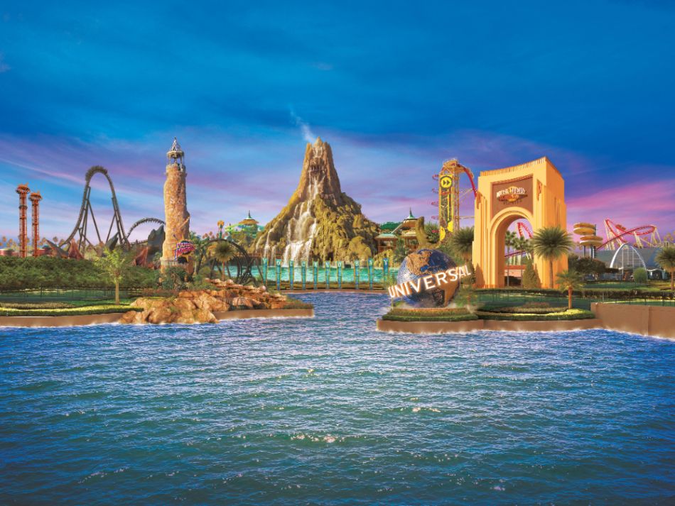 Illustration of all Universal Parks