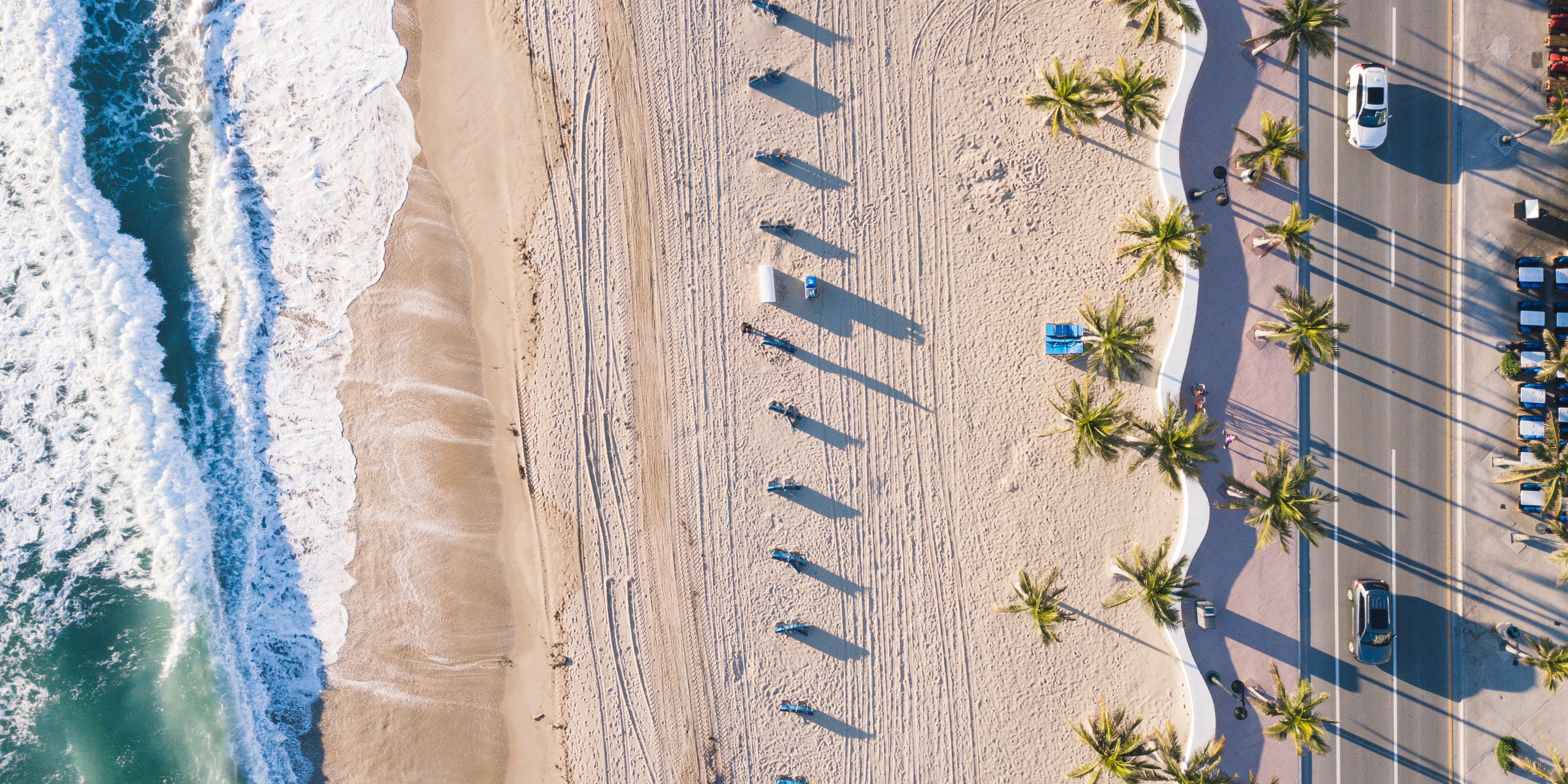 Aerial view of Miami Beach.