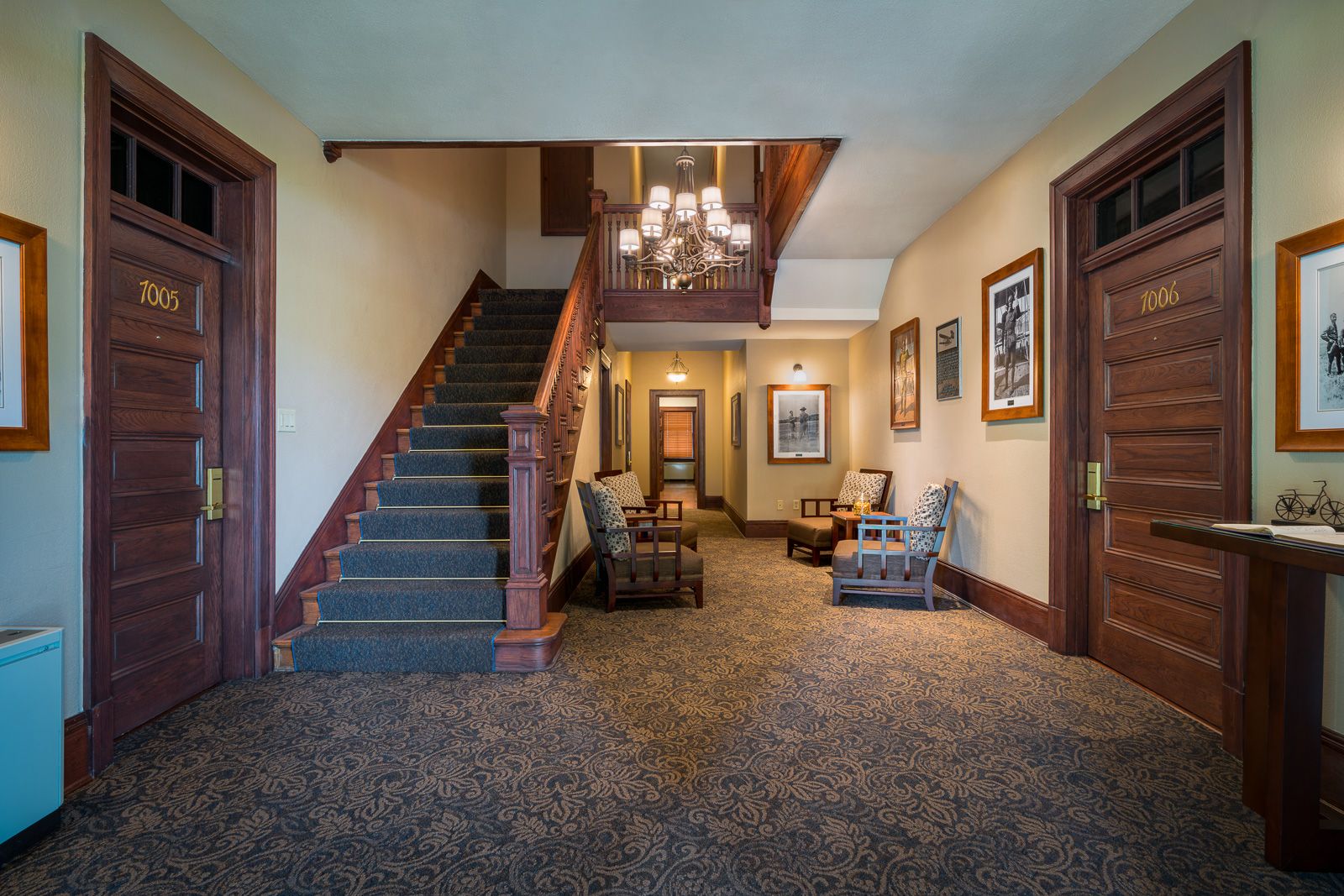 Foulois House, Bldg. 107, Grand entry